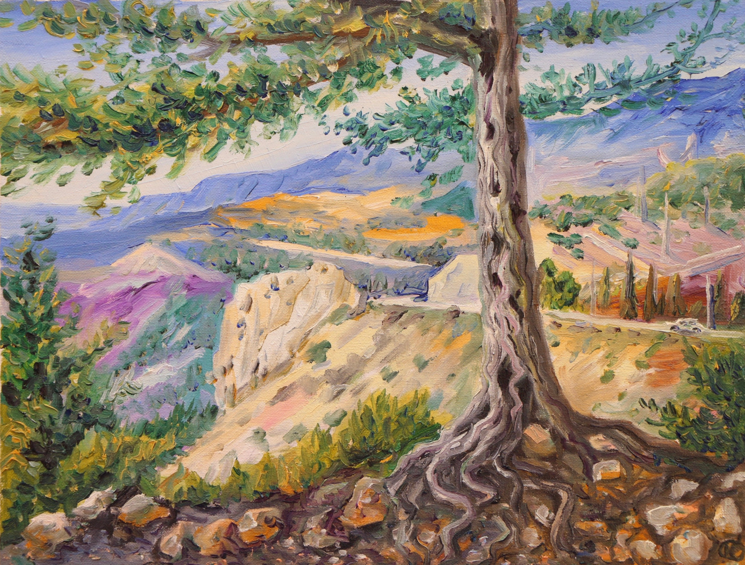 Крымский пейзаж. Продажа картин маслом на холсте в г. Ялта