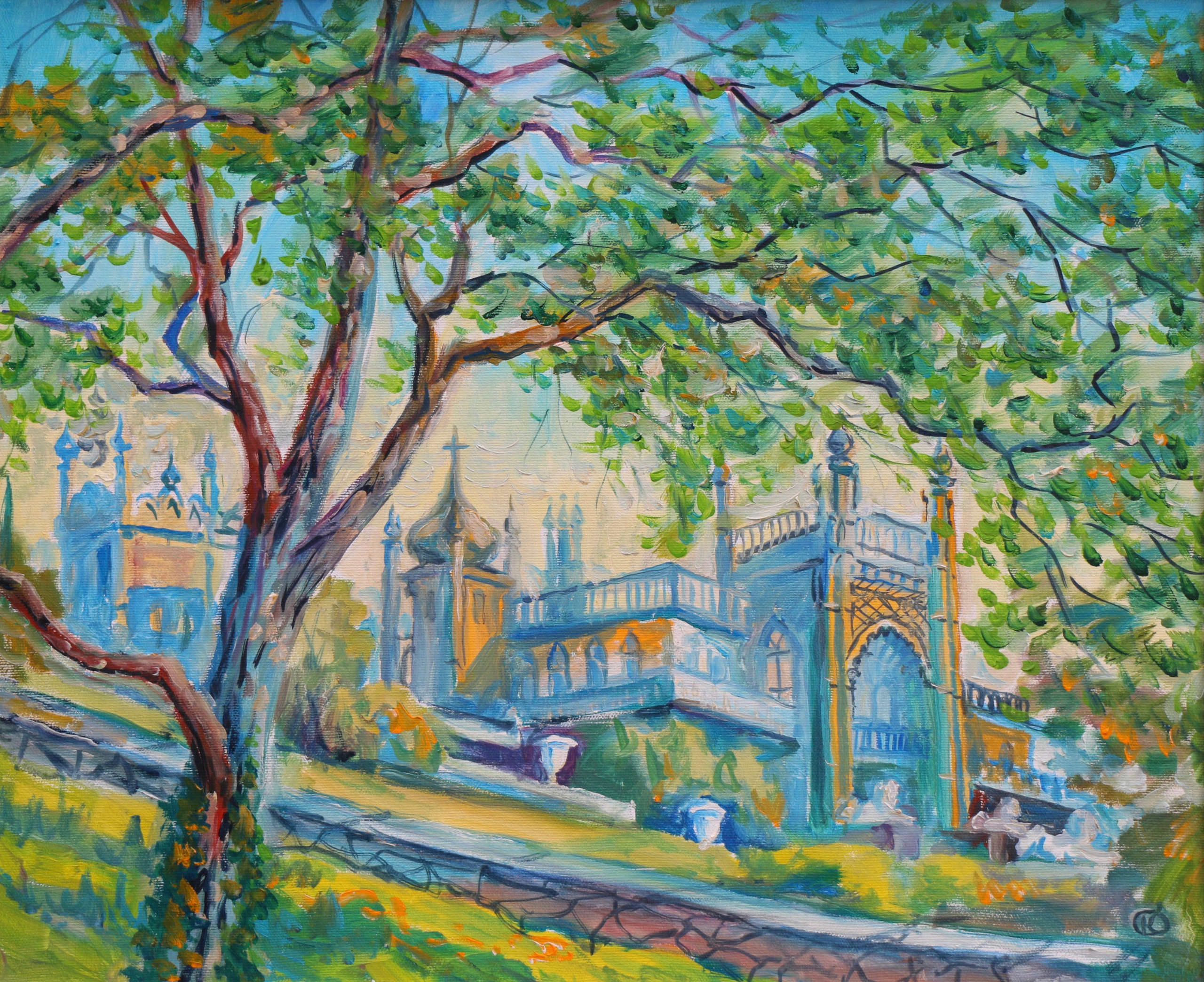 Крымский пейзаж. Продажа картин маслом на холсте в г. Ялта