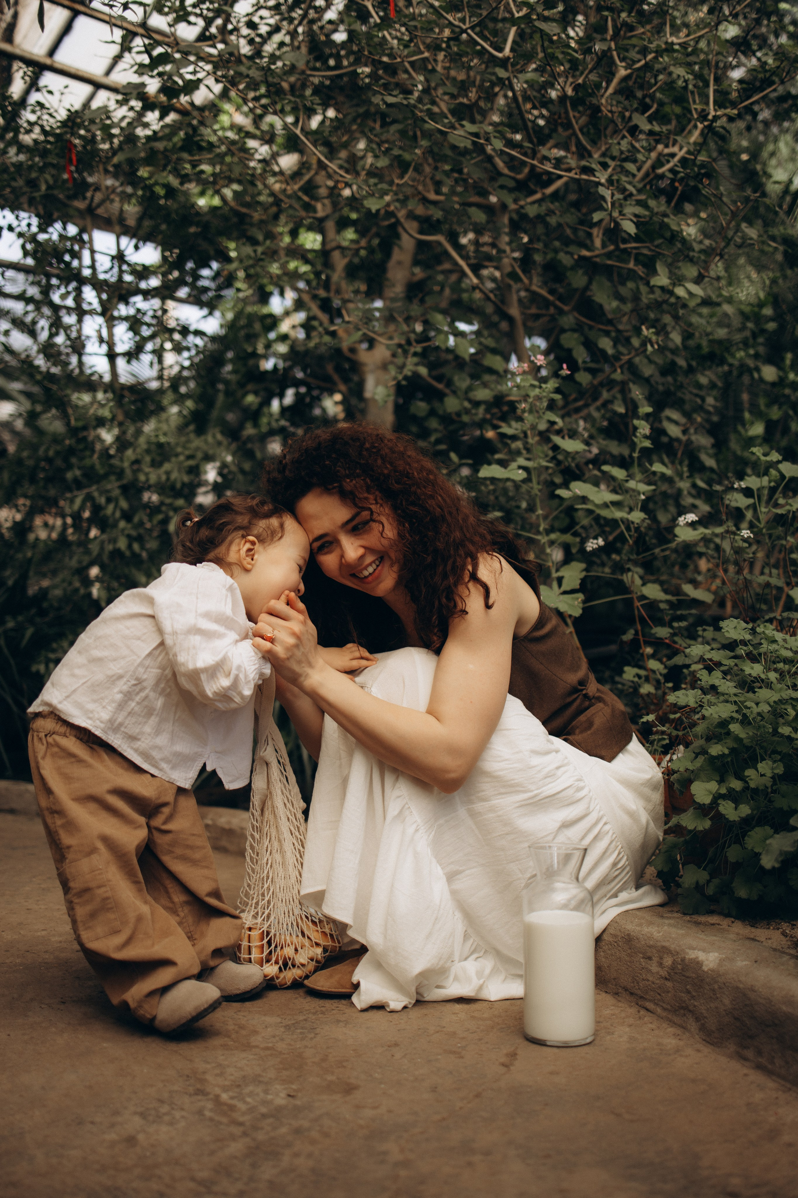 Прогулка по оранжерее. Семейный фотограф в Москве Ксения Аганина