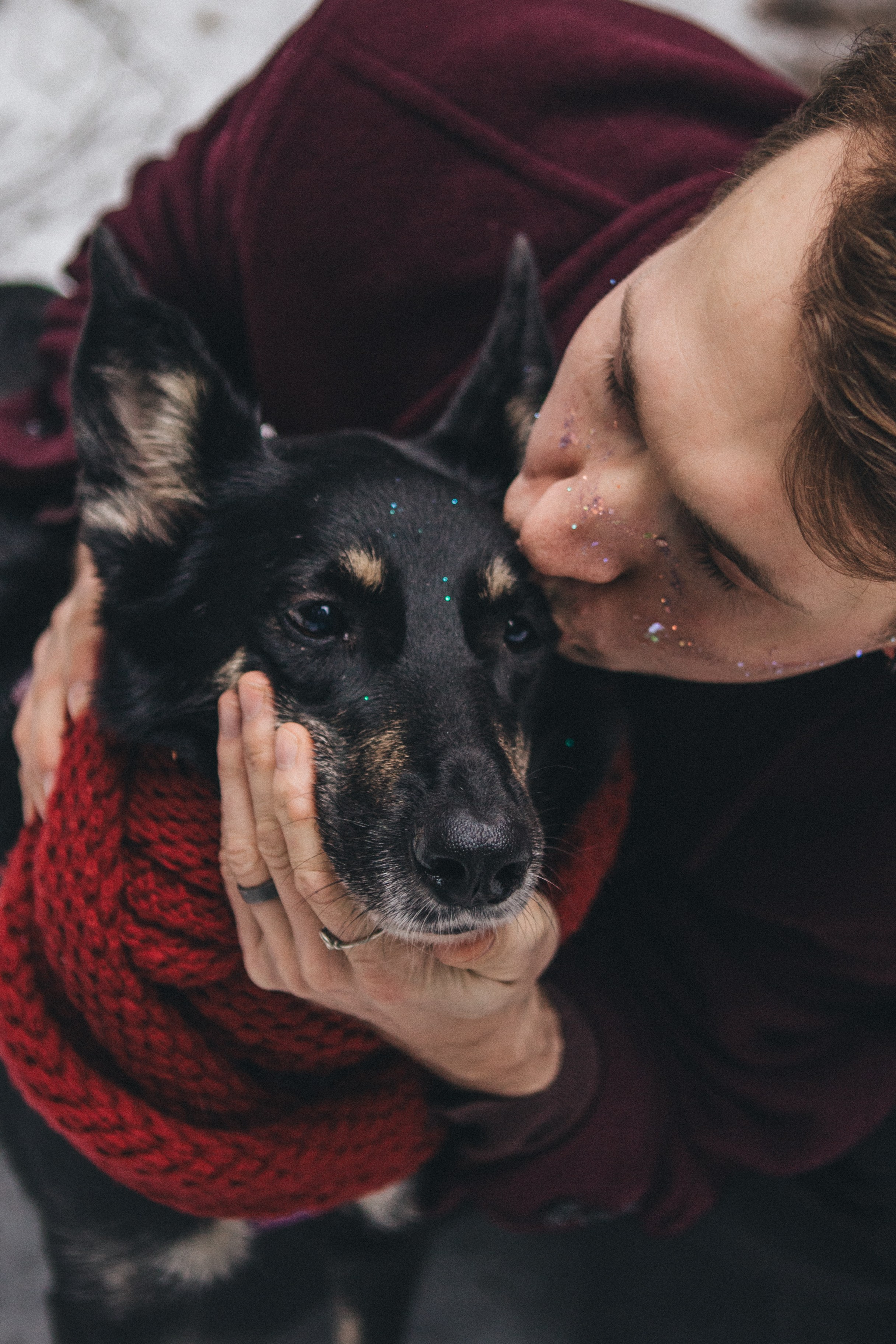 A cinematic tale of true love and unbreakable friendship between a man and a dog. Portrait, family and pet photographer in Cyprus, Ksenia Bourdelle