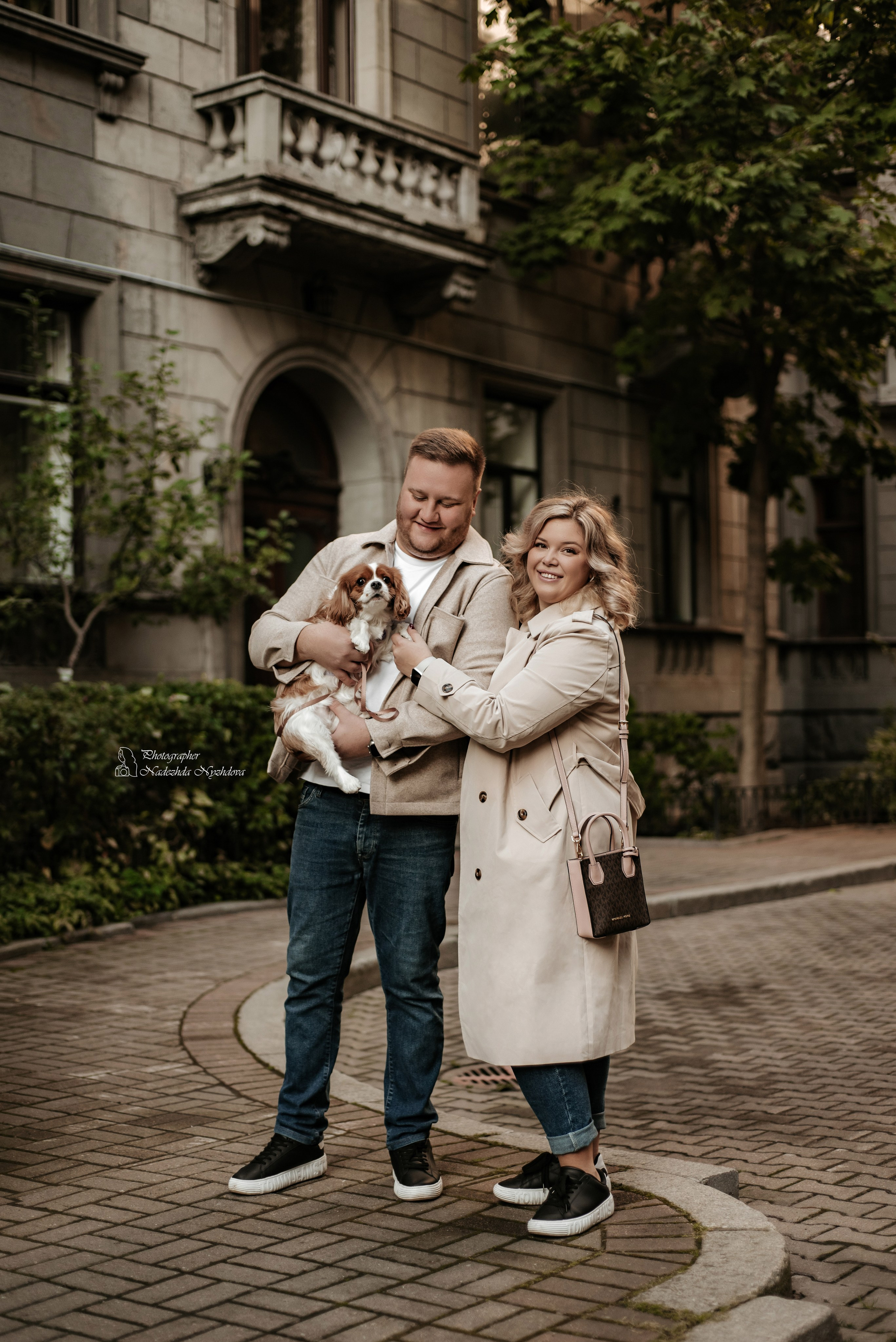 Осенняя прогулка с Каролиной, Владиславом и Асти ♡. Свадебный фотограф в Санкт-Петербурге Надежда Нуждова