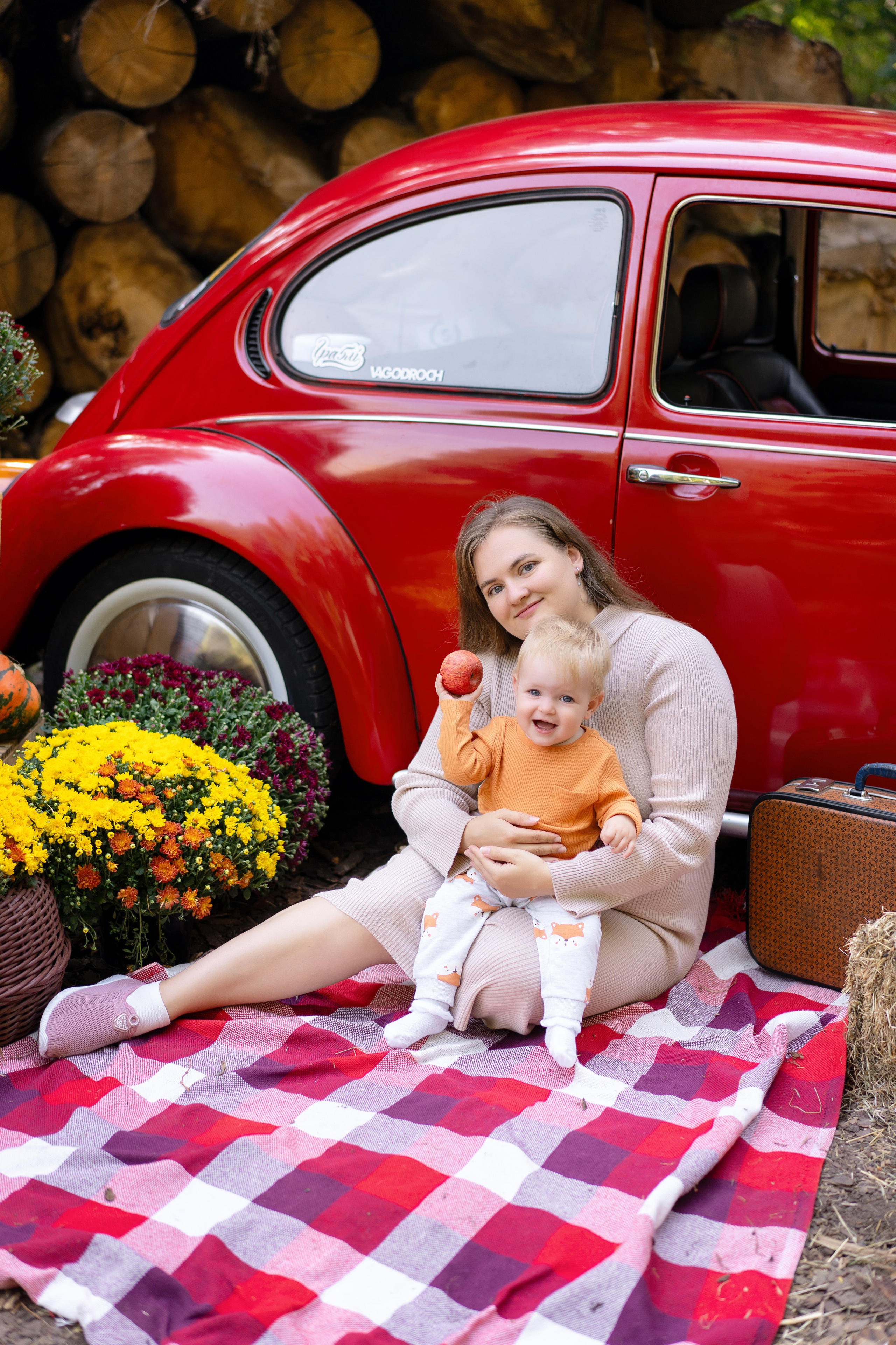 Фотодень с РетроМашинкой. Семейный и свадебный фотограф Минск, Беларусь Анна Орловская