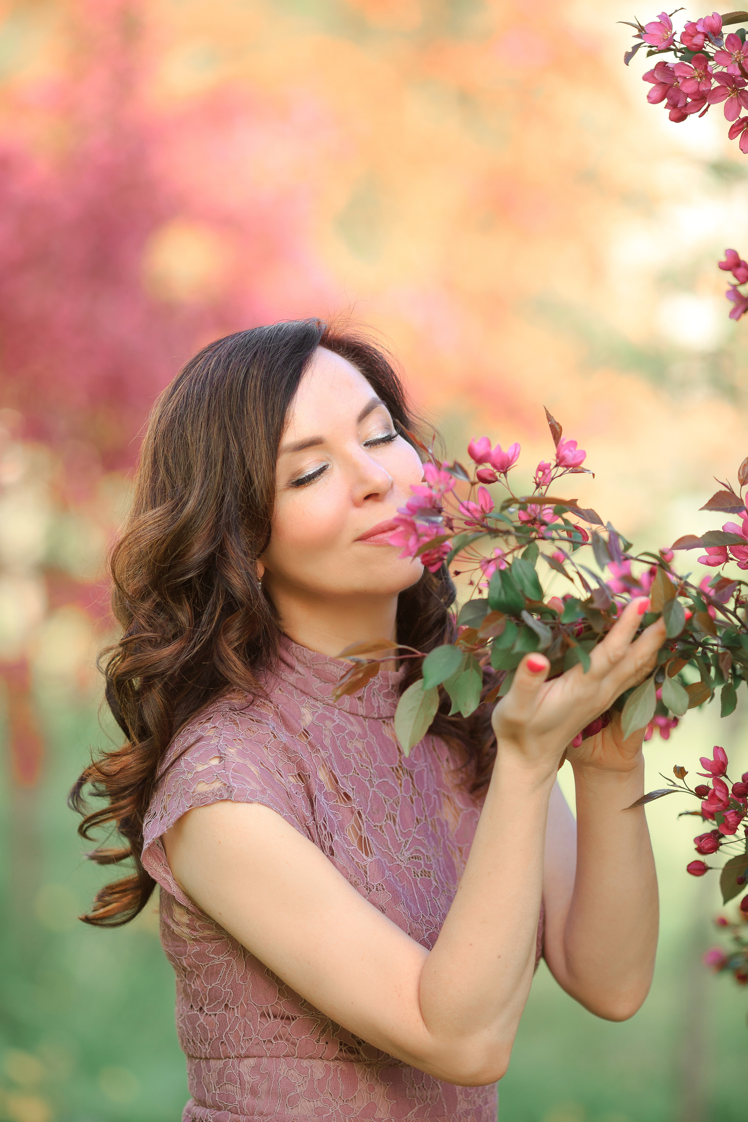 Фотосъемки в цветущих садах. Свадебный и семейный фотограф Спб Бошман Ирина