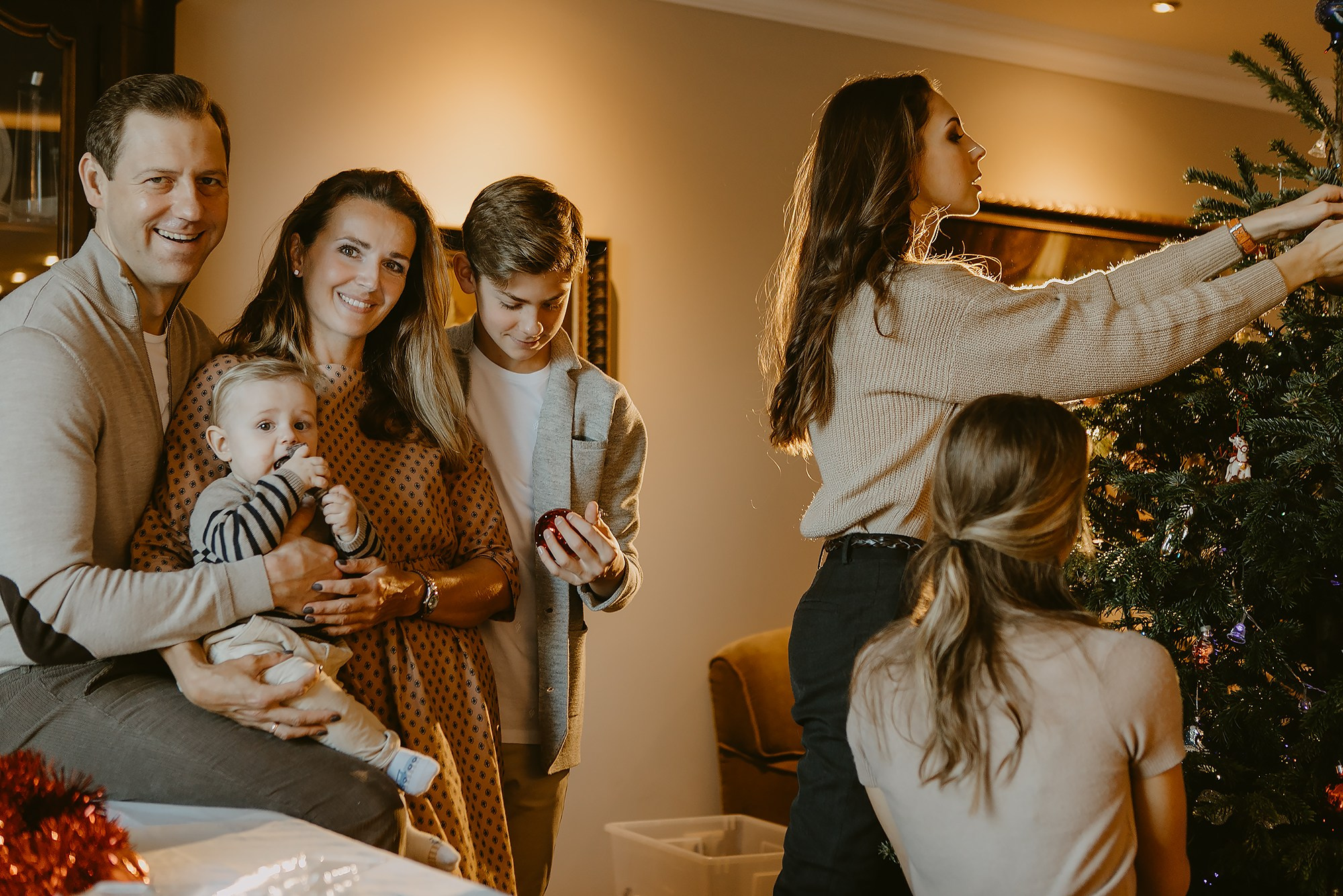 Новогодняя фотосессия дома. Семейный фотограф Маша Тимофеева | Москва