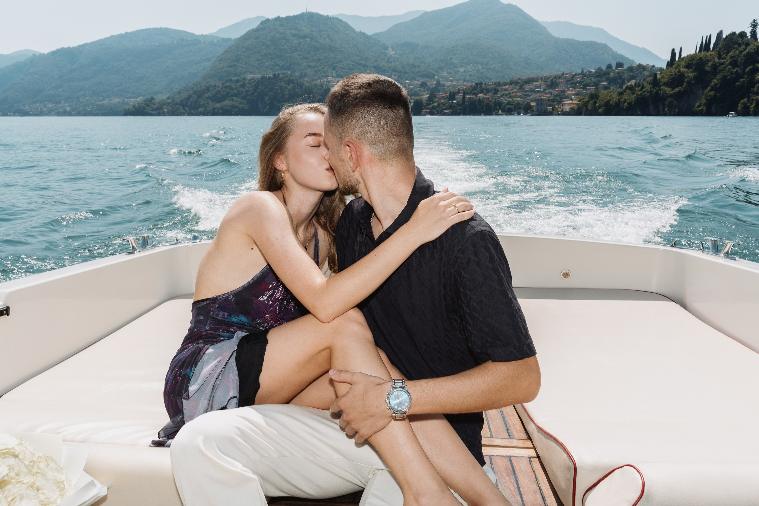 Karina & Fiance. Maria Anistratova | Destination Photographer, Videographer & Drone Pilot — Lake Como