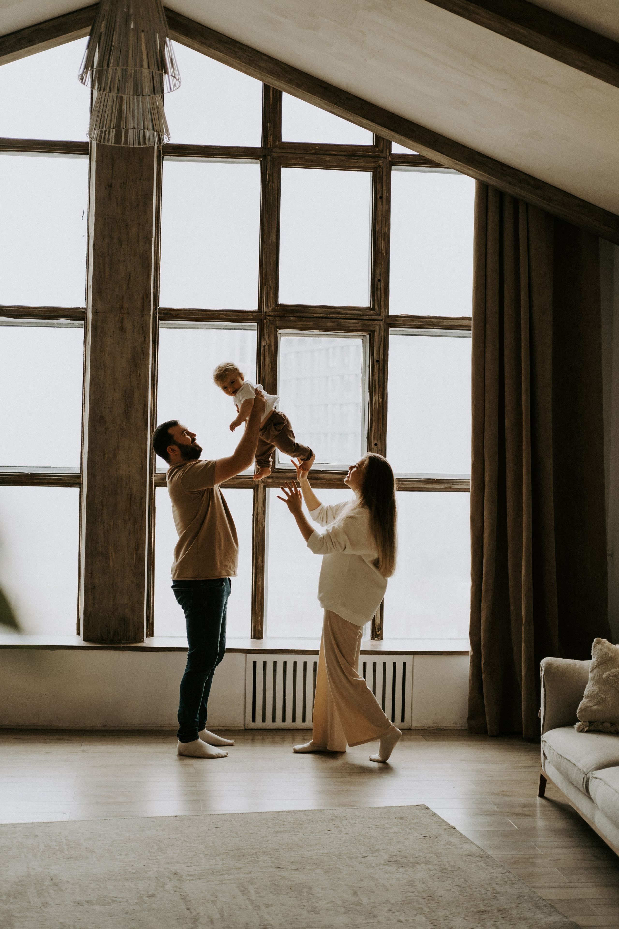 Красивая семья, уютная семейная фотосессия. Семейный фотограф в Москве Кристина Маркос