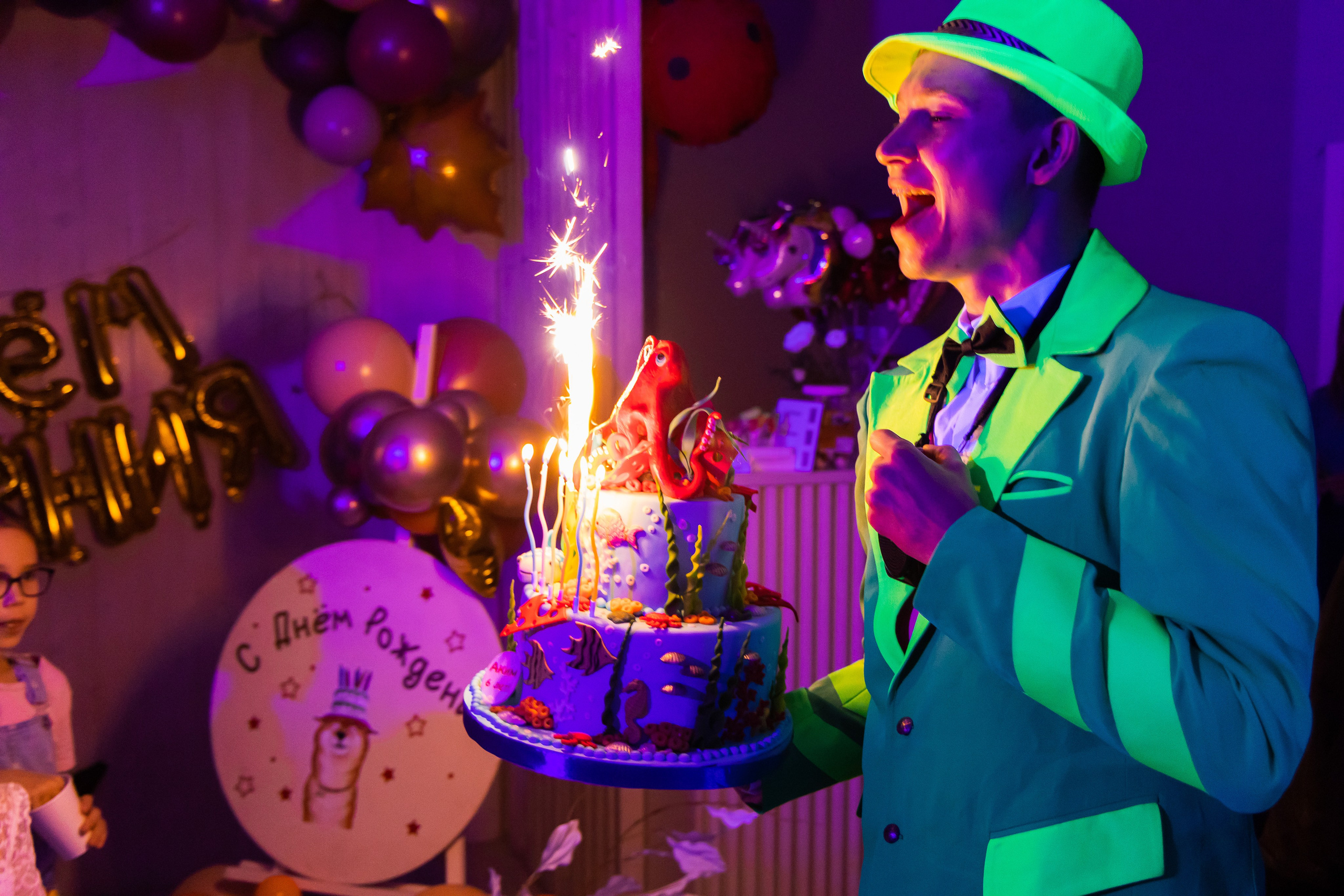 Неоновое День рождения. Семейный и детский фотограф в городе Подолск МО Крылова Ирина