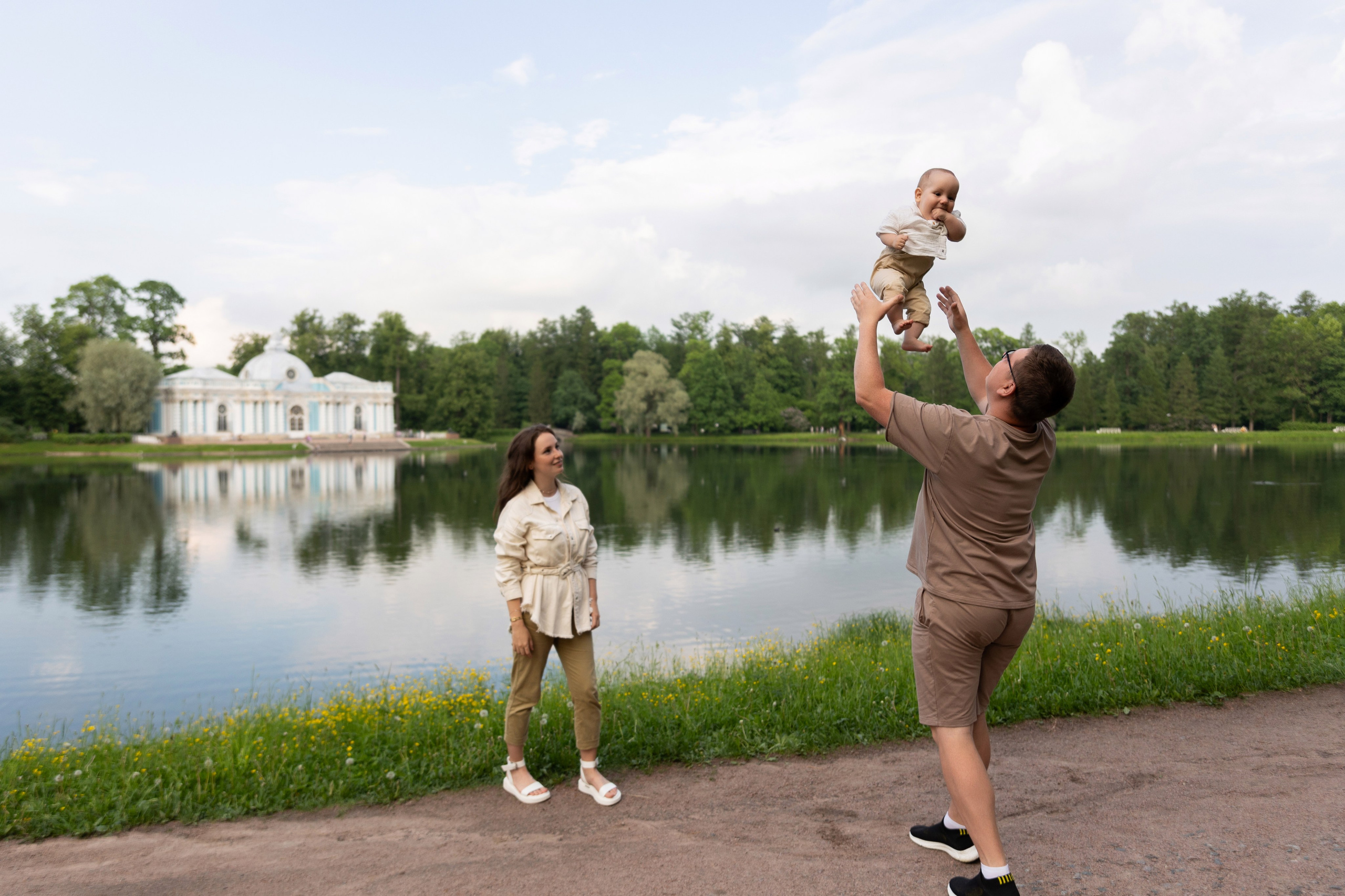 Семейная фотопрогулка в Пушкине. Семейный и свадебный фотограф в Санкт-Петербурге Татьяна Швыкова