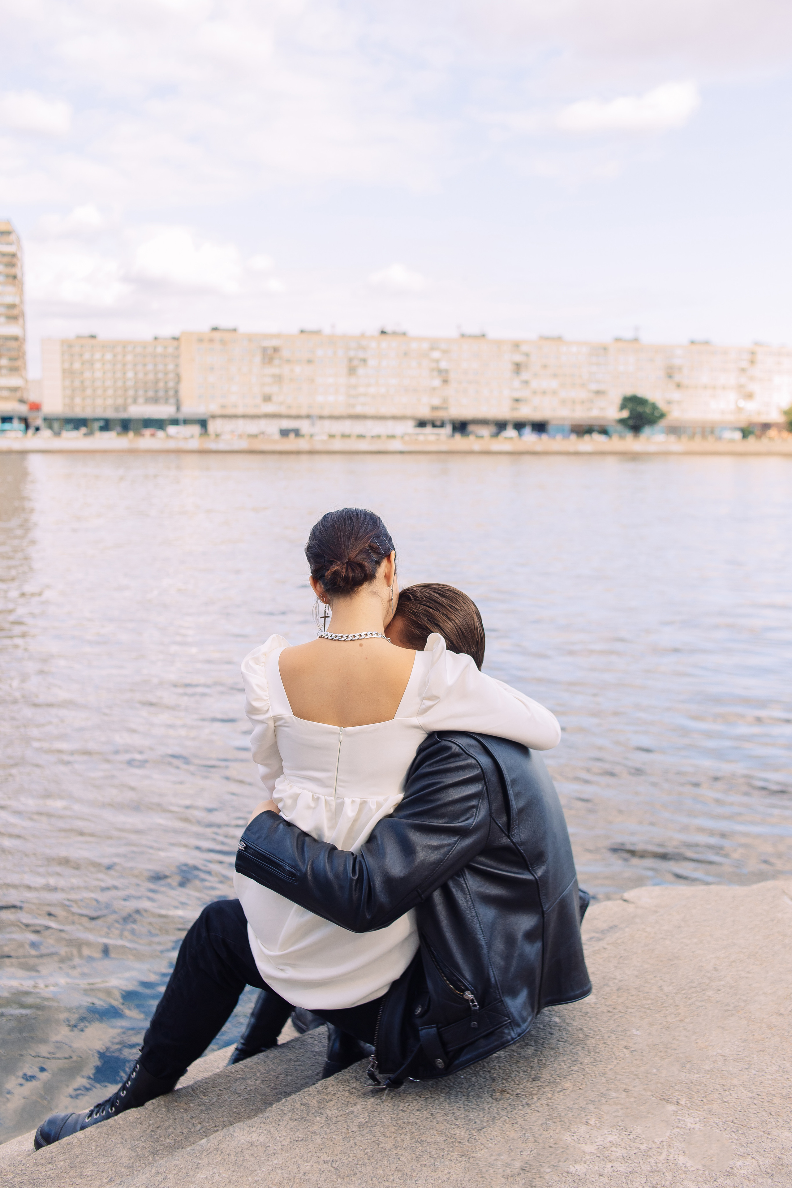 Свадебная прогулка по набережной в Санкт-Петербурге. Фотограф в Санкт-Петербурге, Анна Скворцова