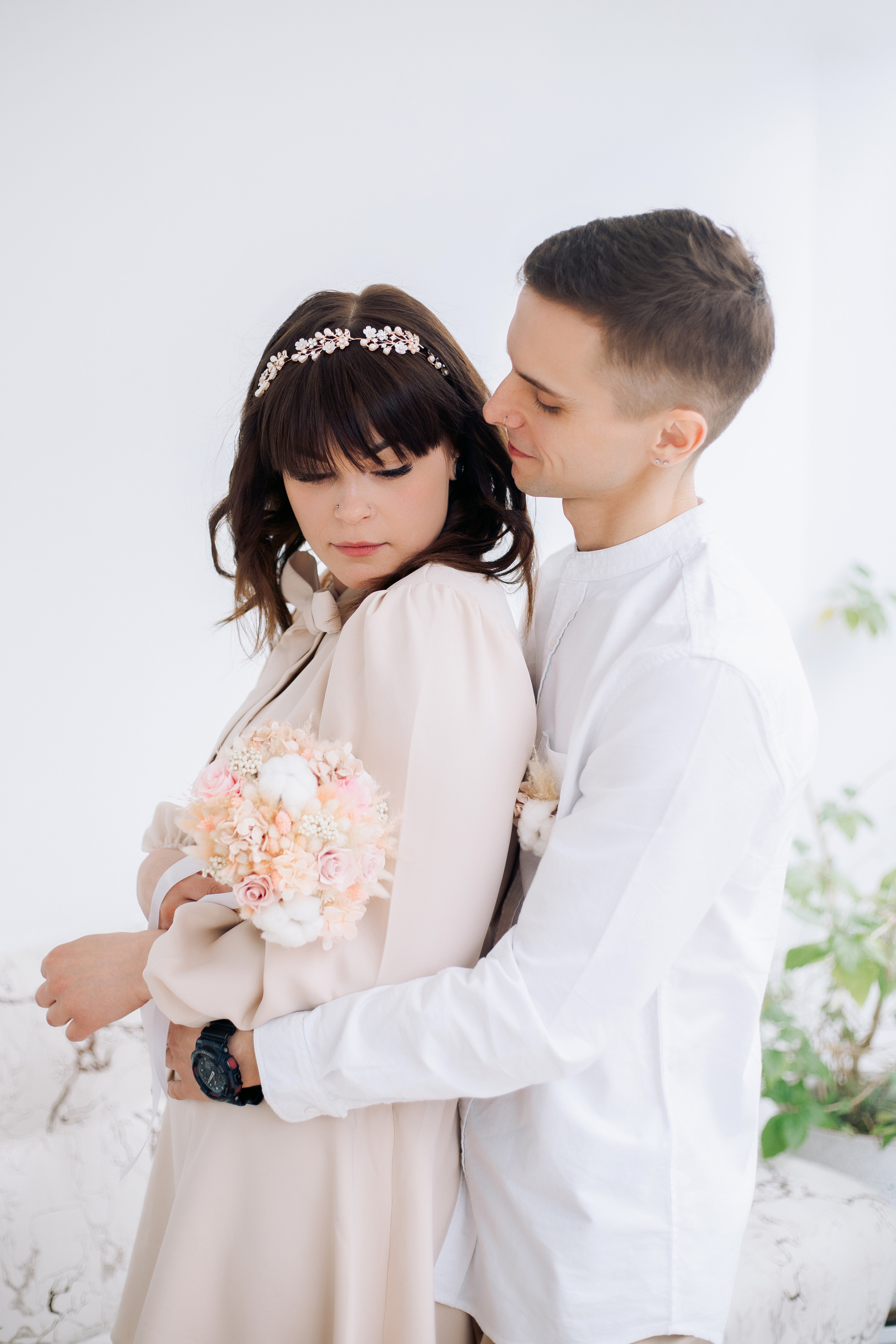 Свадебная фотосессия в Загсе Выборгского района в Санкт-Петербурге. Фотограф в Санкт-Петербурге, Анна Скворцова