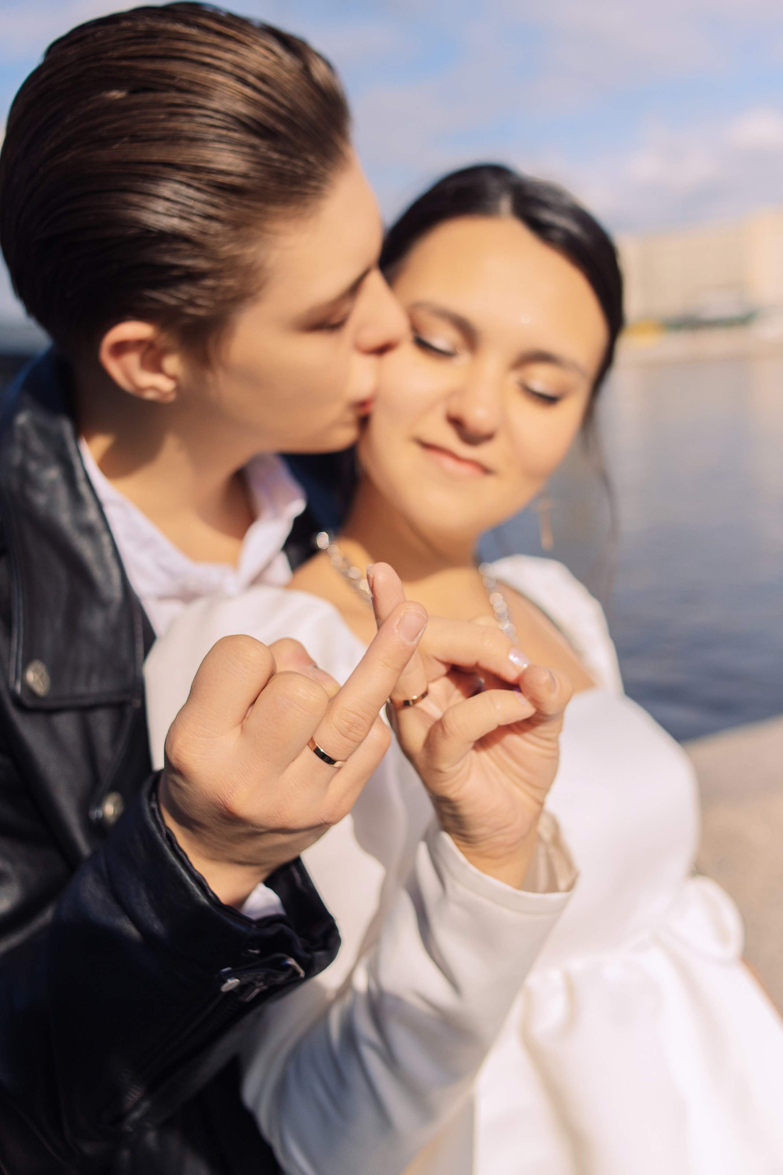Свадебная прогулка по набережной в Санкт-Петербурге. Фотограф в Санкт-Петербурге, Анна Скворцова