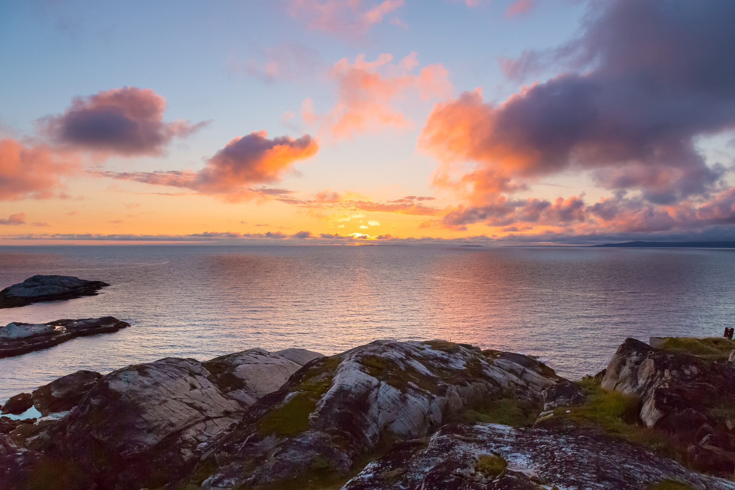 Солнечные ночи Крайнего Севера. Пейзажи Крайнего Севера. Баренцево море, Рыбачий, Средний, Немецкий