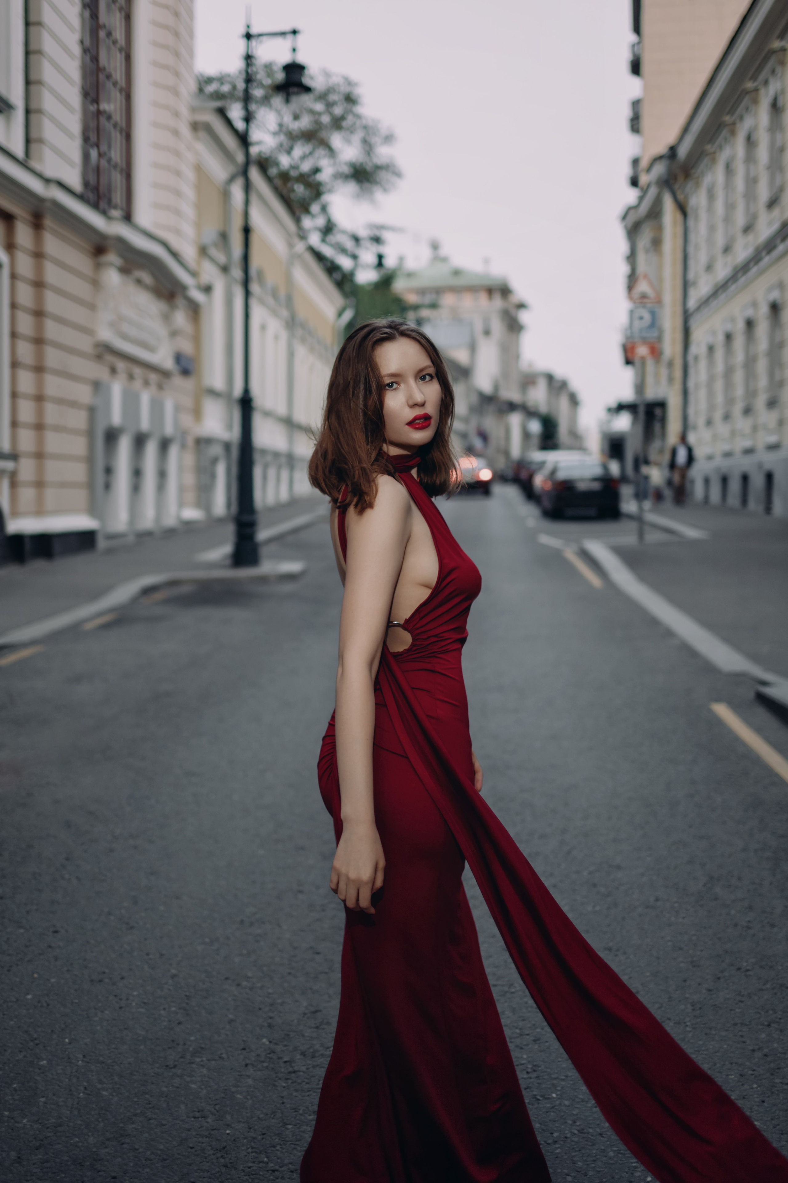 Красное платье. Фотограф Наталья Молчанова