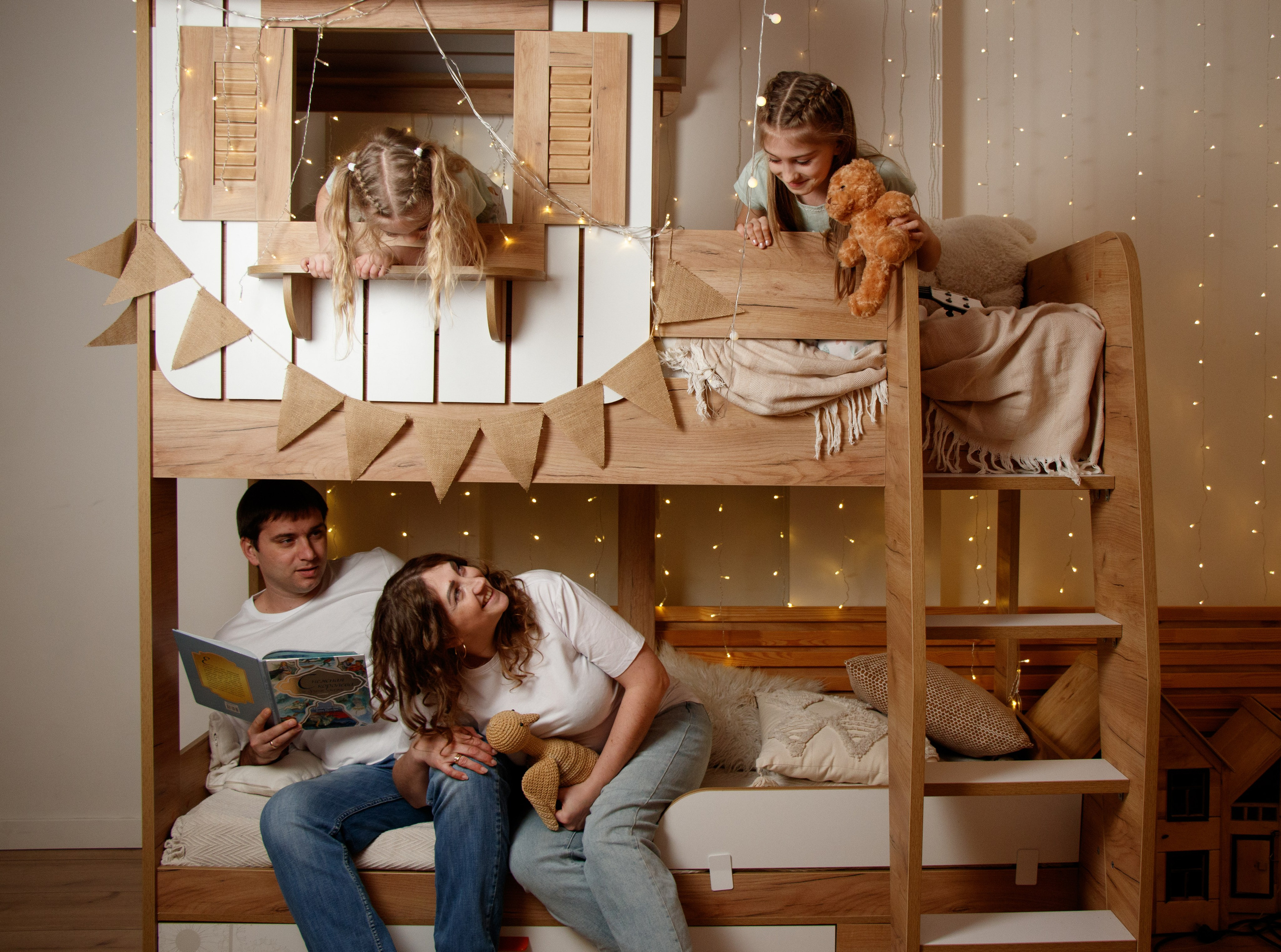 Новогодняя семейная фотосессия с детьми. Фотограф и ретушер в Ростове-на-Дону Вика Каен