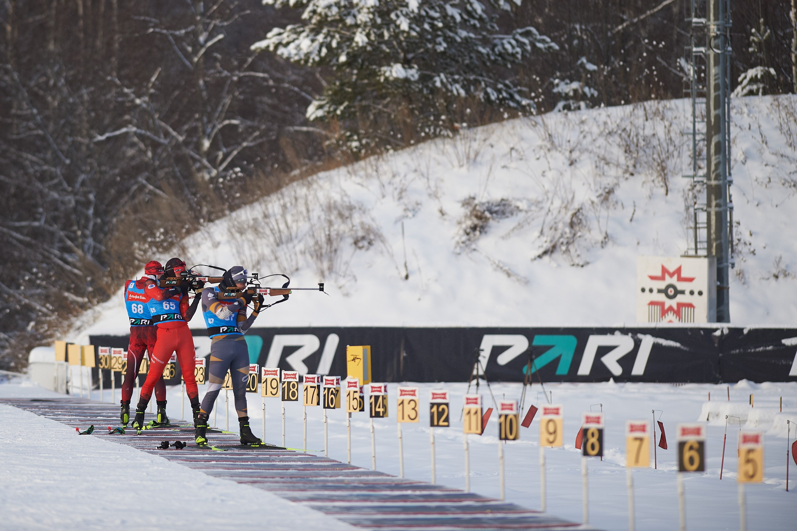 Биатлон. Чемпионат России — 2024/2025, 3-й этап, Ижевск. Спринт. Мужчины. Спортивный репортажный фотограф в Ижевске Сергей Мерзляков