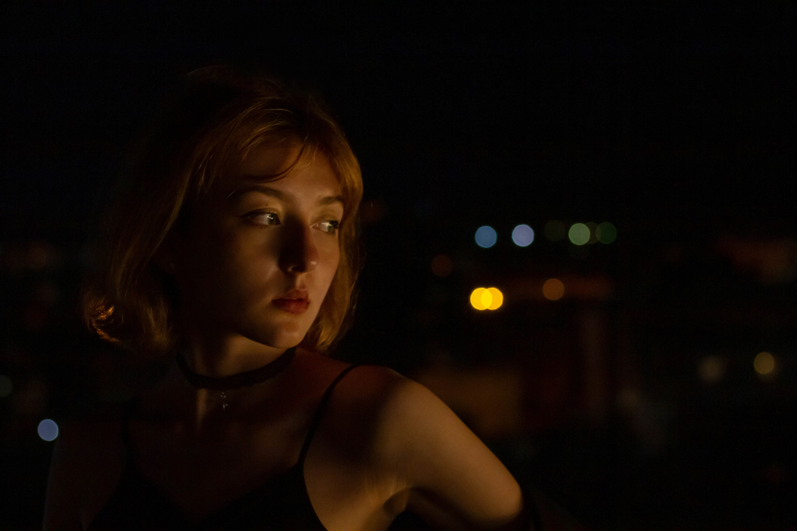 Ночь. Фотограф в Новокузнецке