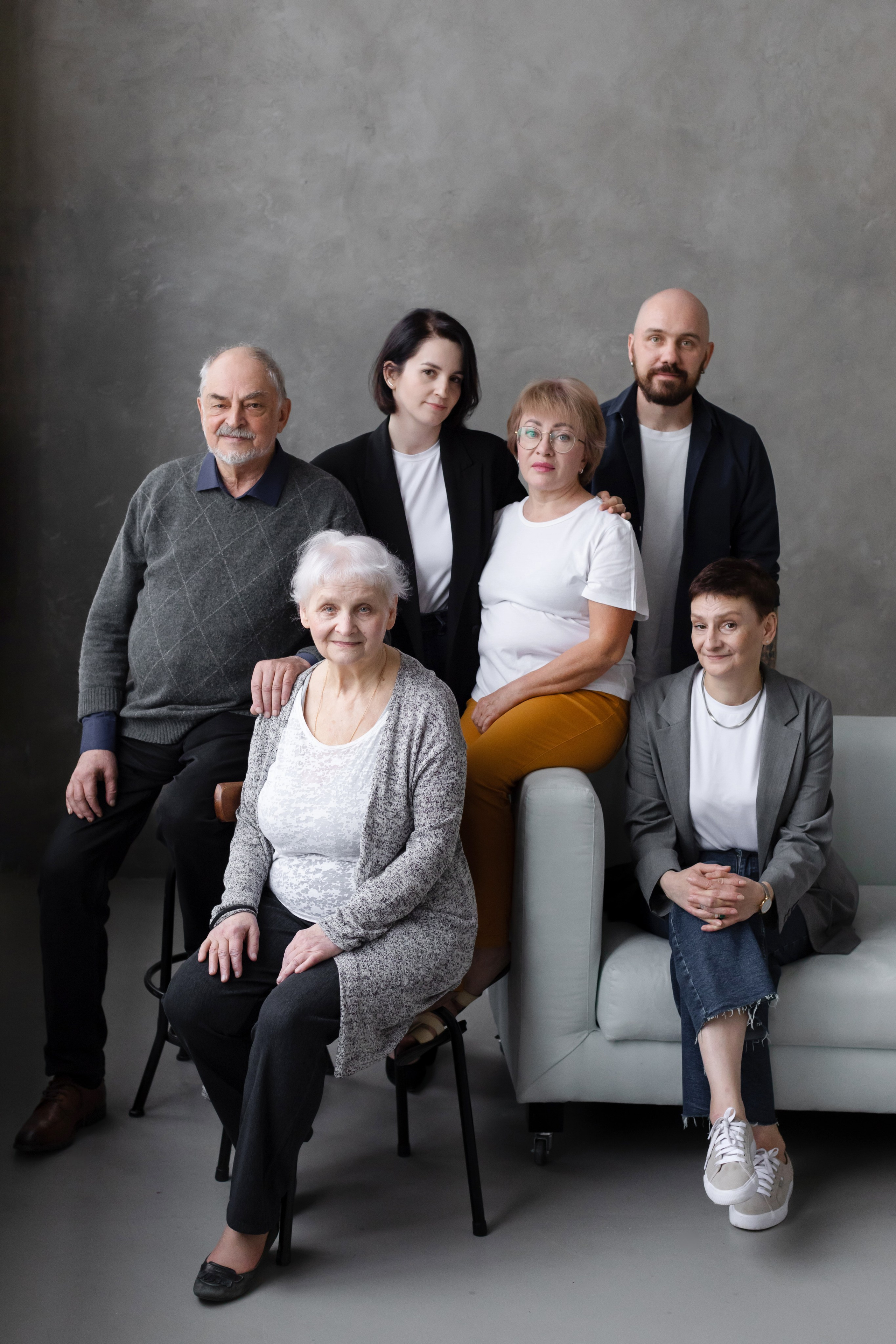 Фотосъёмка с родителями в фотостудии. Брук Артём