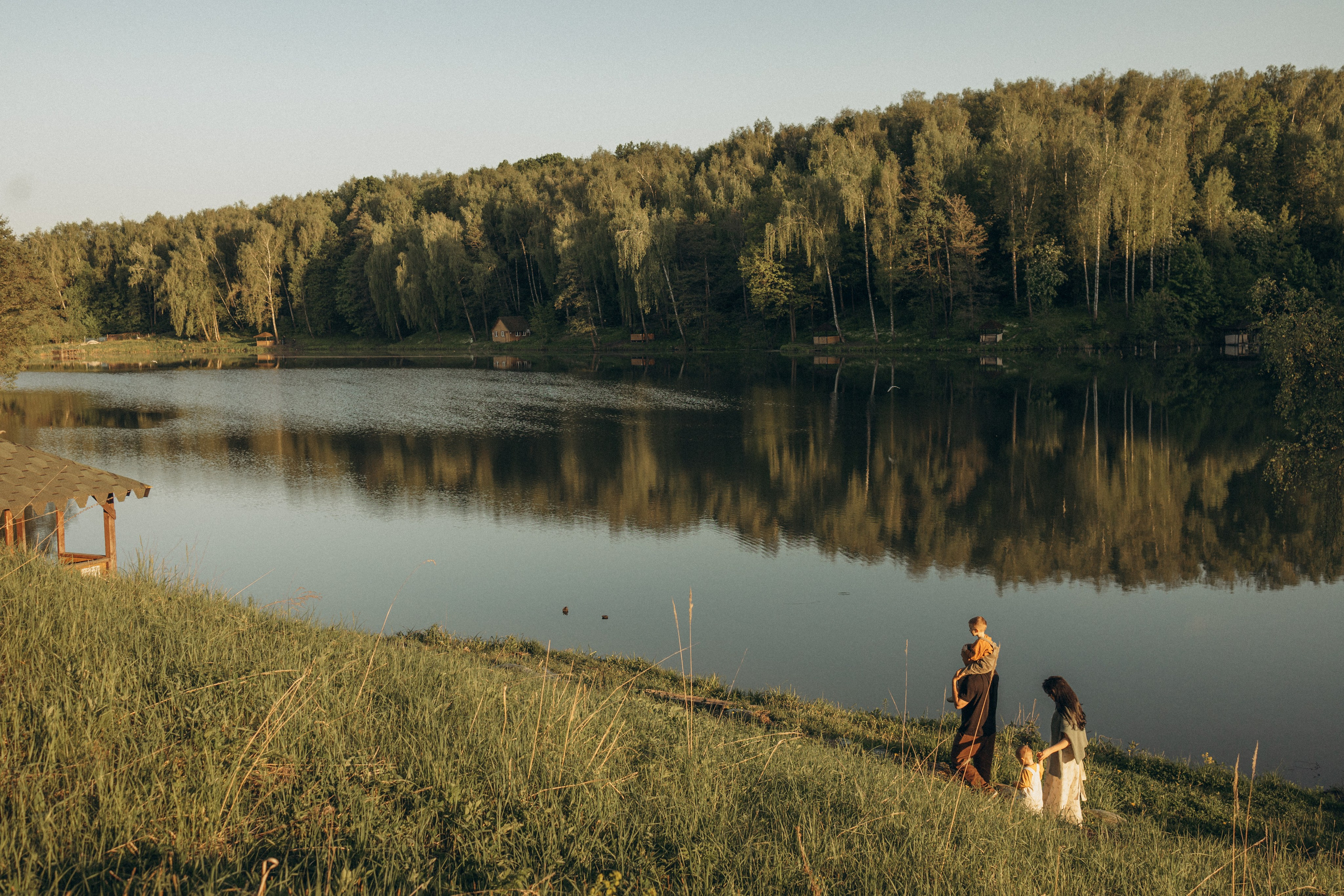 Семейный выходной на озере. Семейный фотограф в Москве Валерия Карпова