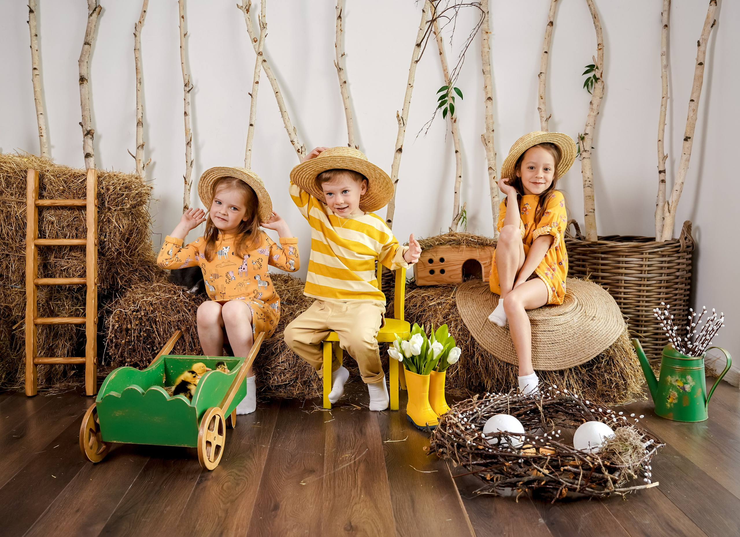 ПРОЕКТ «ПАСХАЛЬНЫЙ» С УТЯТАМИ. Фотограф в Ялте Инна Найден. Детский и семейный фотограф