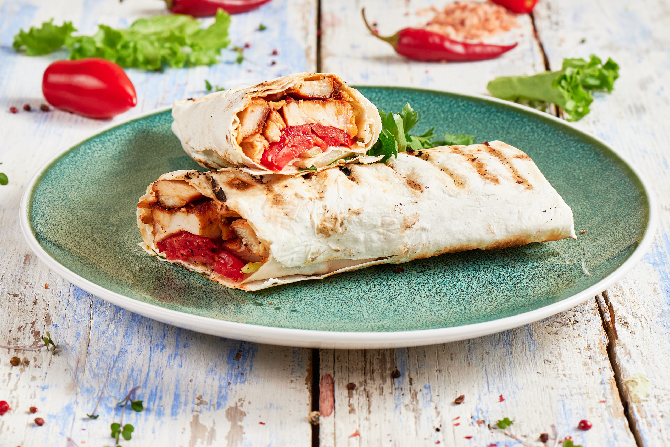 шаурма с курицей