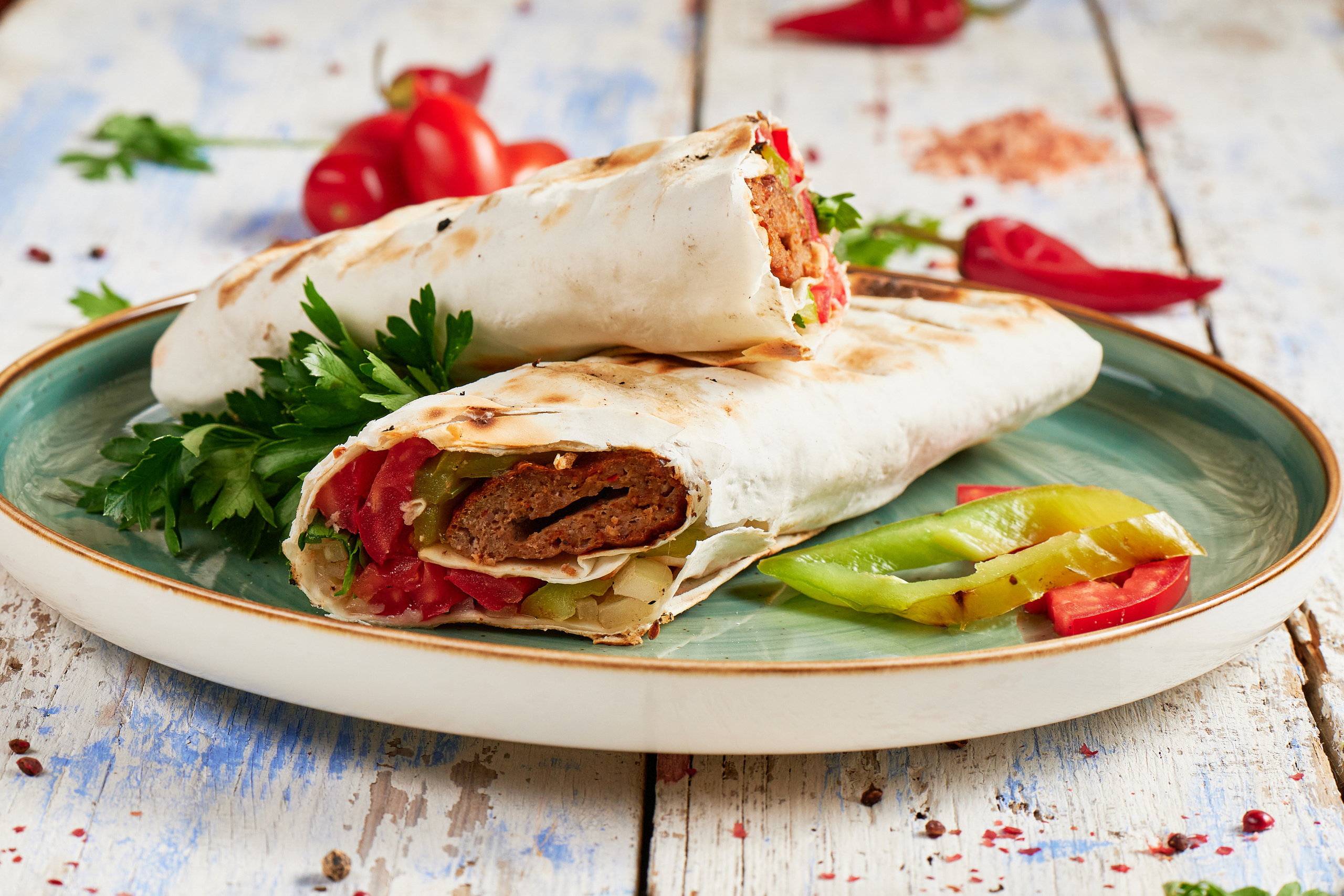 шаурма с мясом