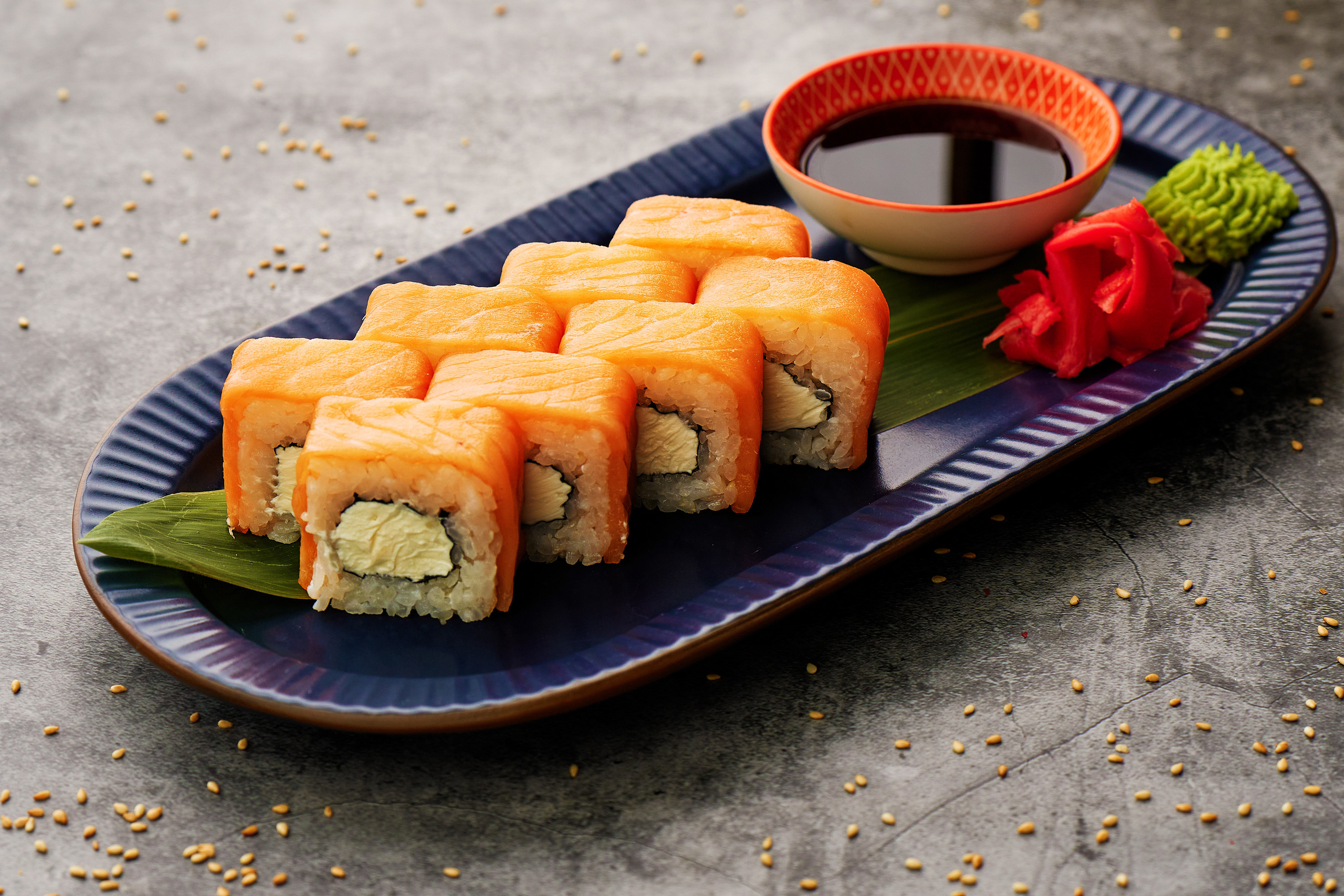 сырный ролл с семгой сет