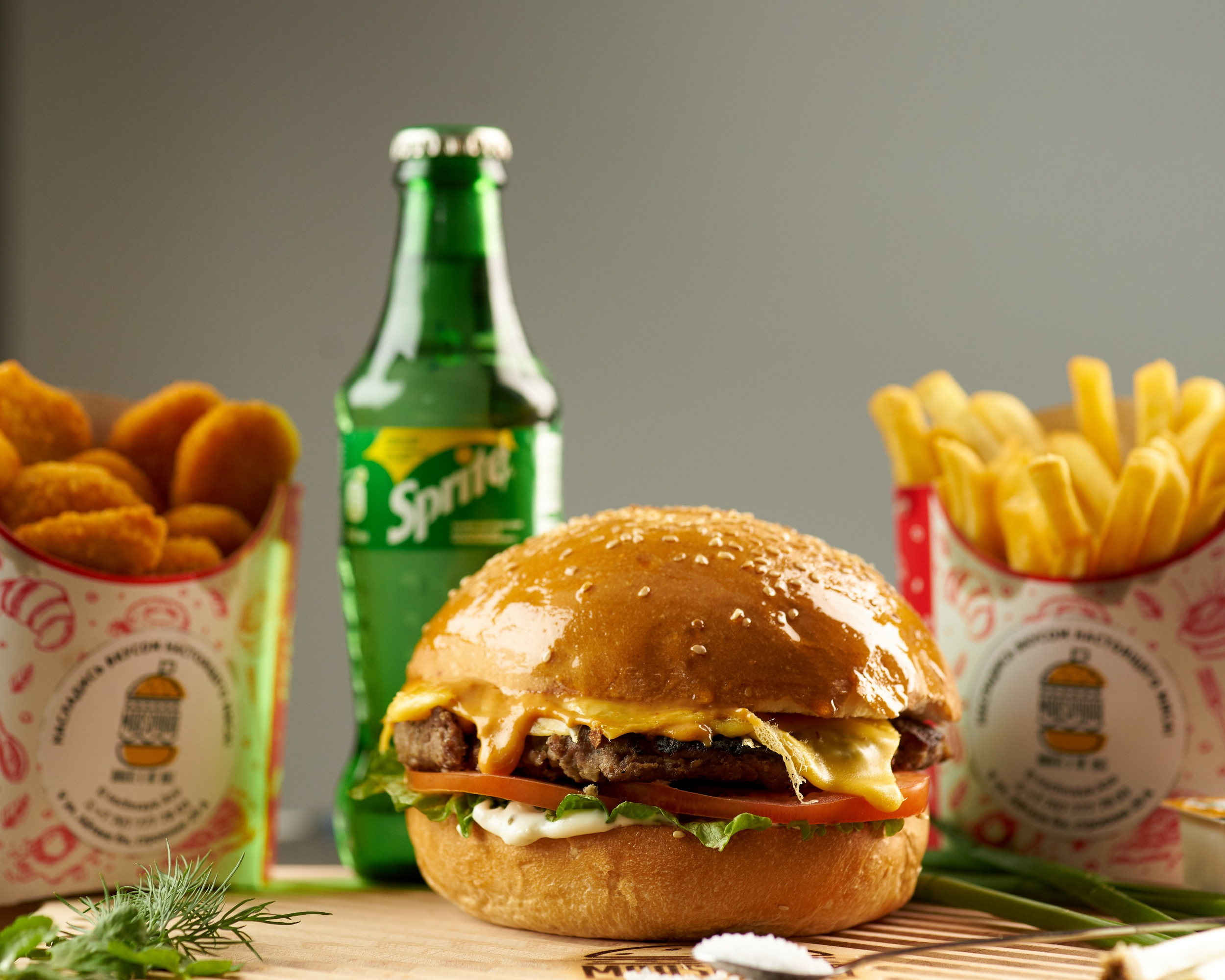 Бургер с сыром сет