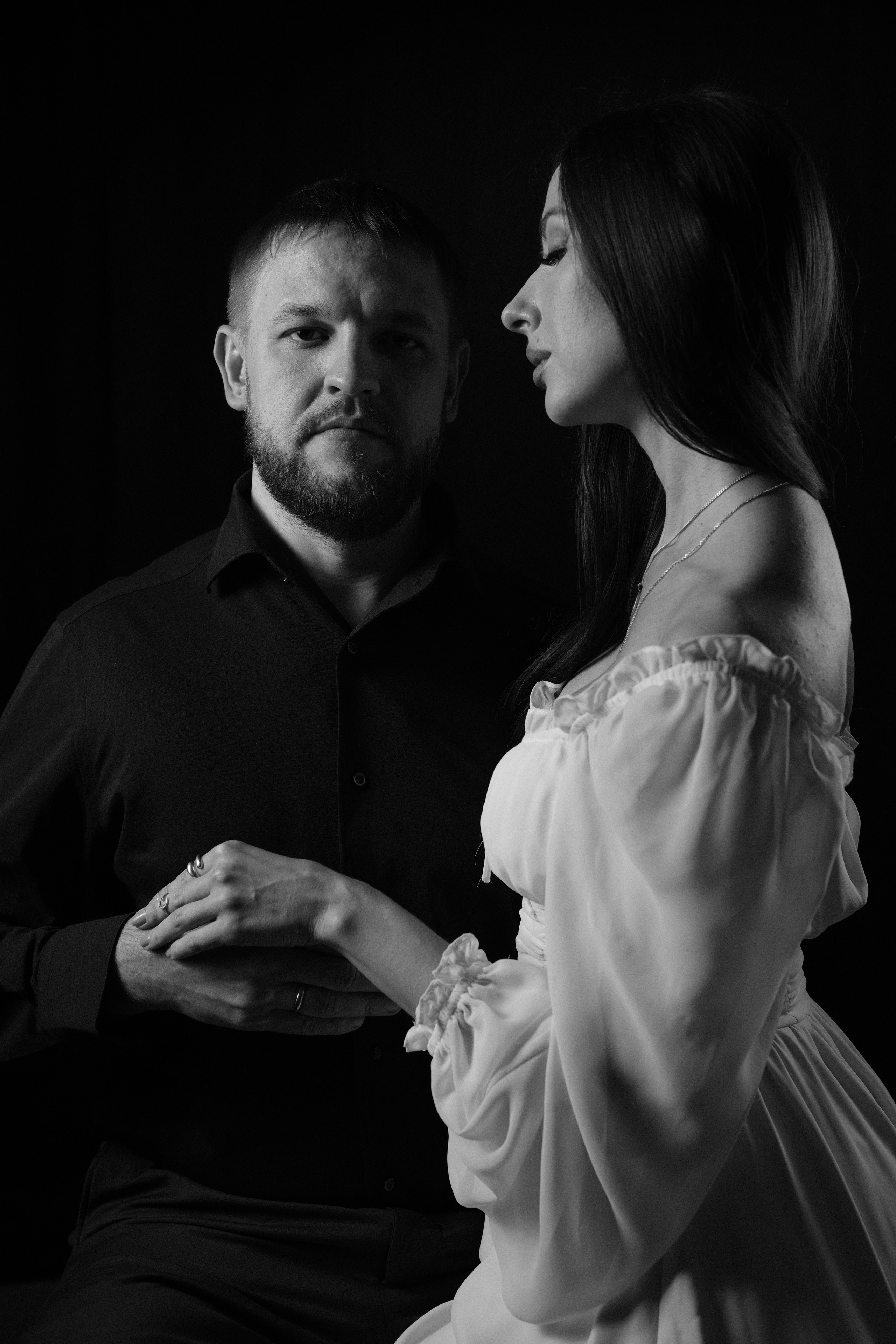 Парный студийный портрет. Портретный фотограф в Москве Александр Денисов