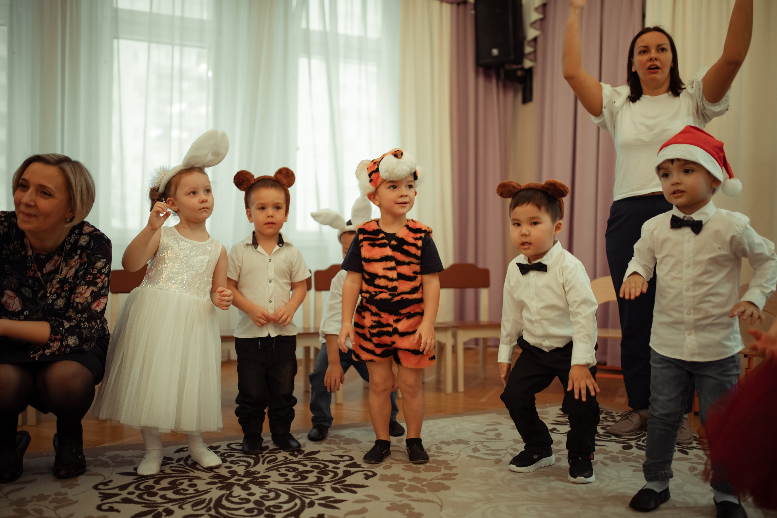 Новогодний утренник в детском саду. Семейный и детский фотограф в Москве Дорогова Екатерина