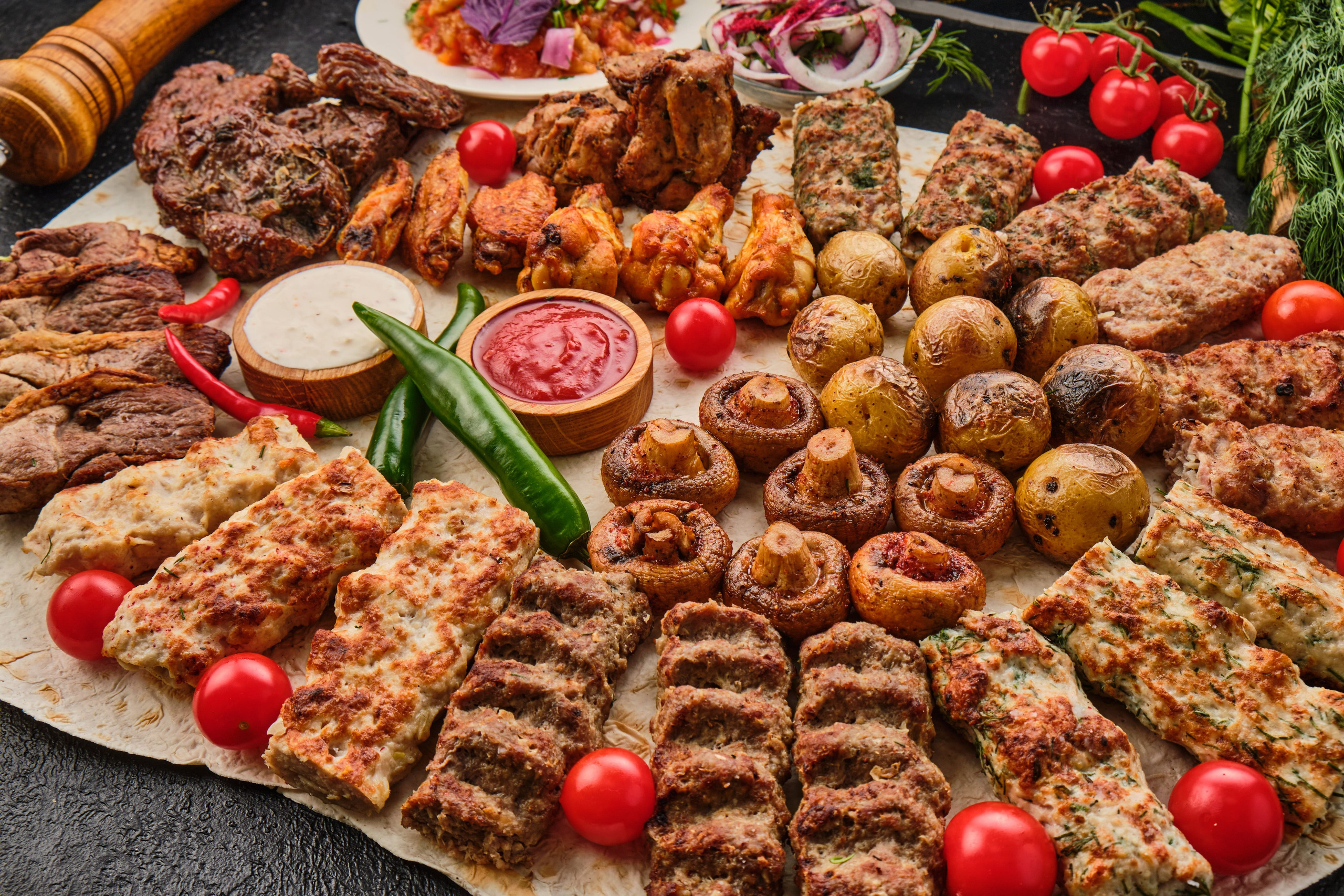 Food Photography of Shashlik for Delivery | Food Photographer Tbilisi. Commercial Photographer Tbilisi | Food & Product Photography | Vitaly Gorbachev