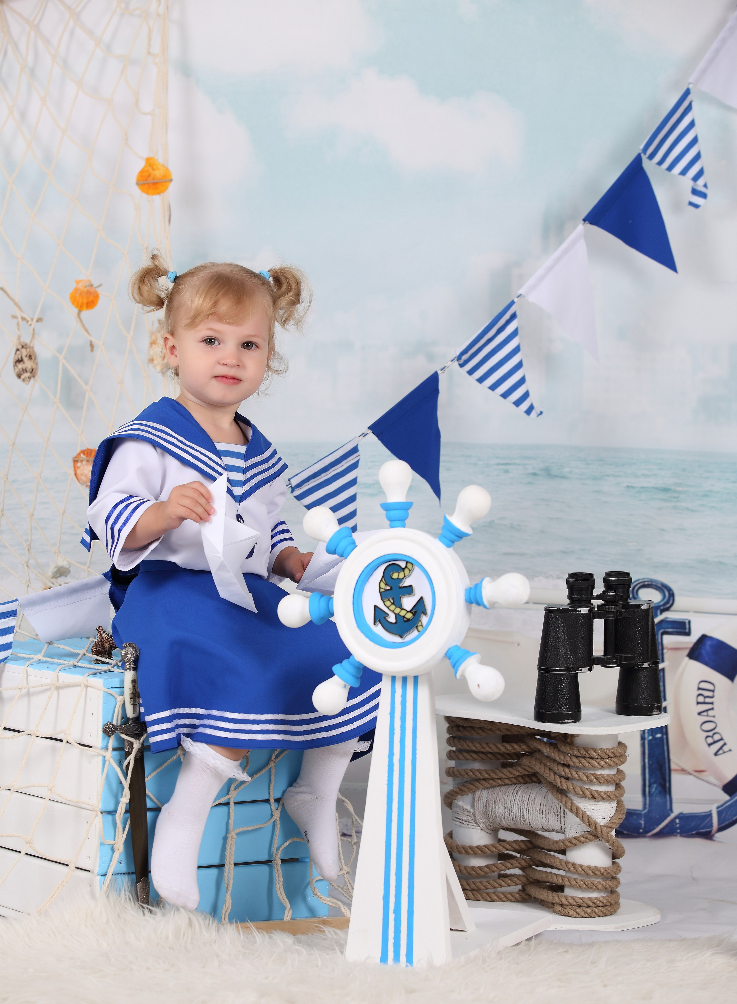 Морячка и моряк. Детская выездная фотостудия