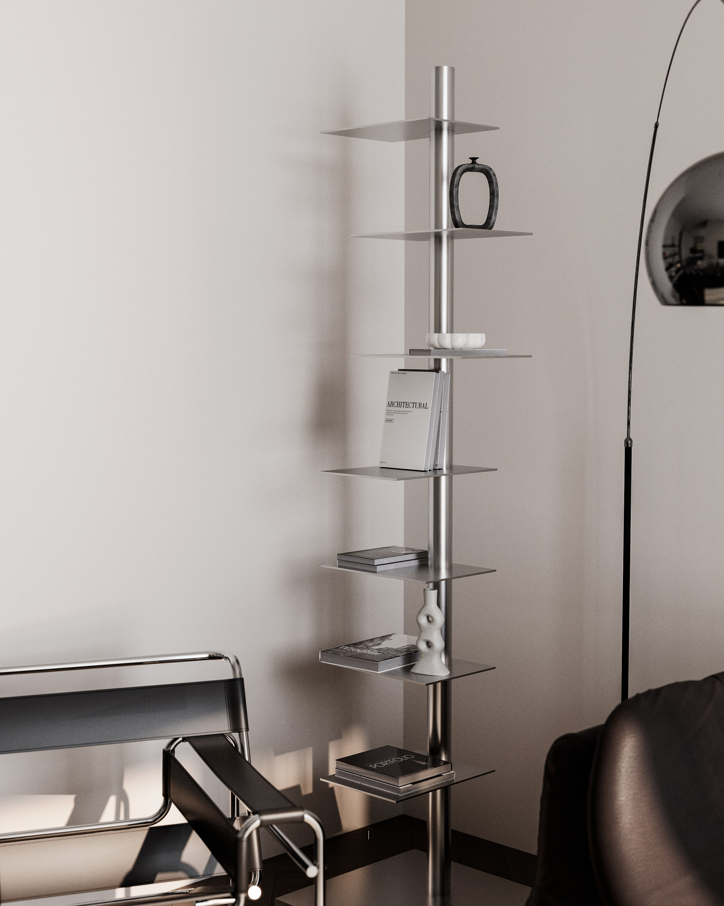 Metal & Leather. 3D визуализация интерьеров — Ирина