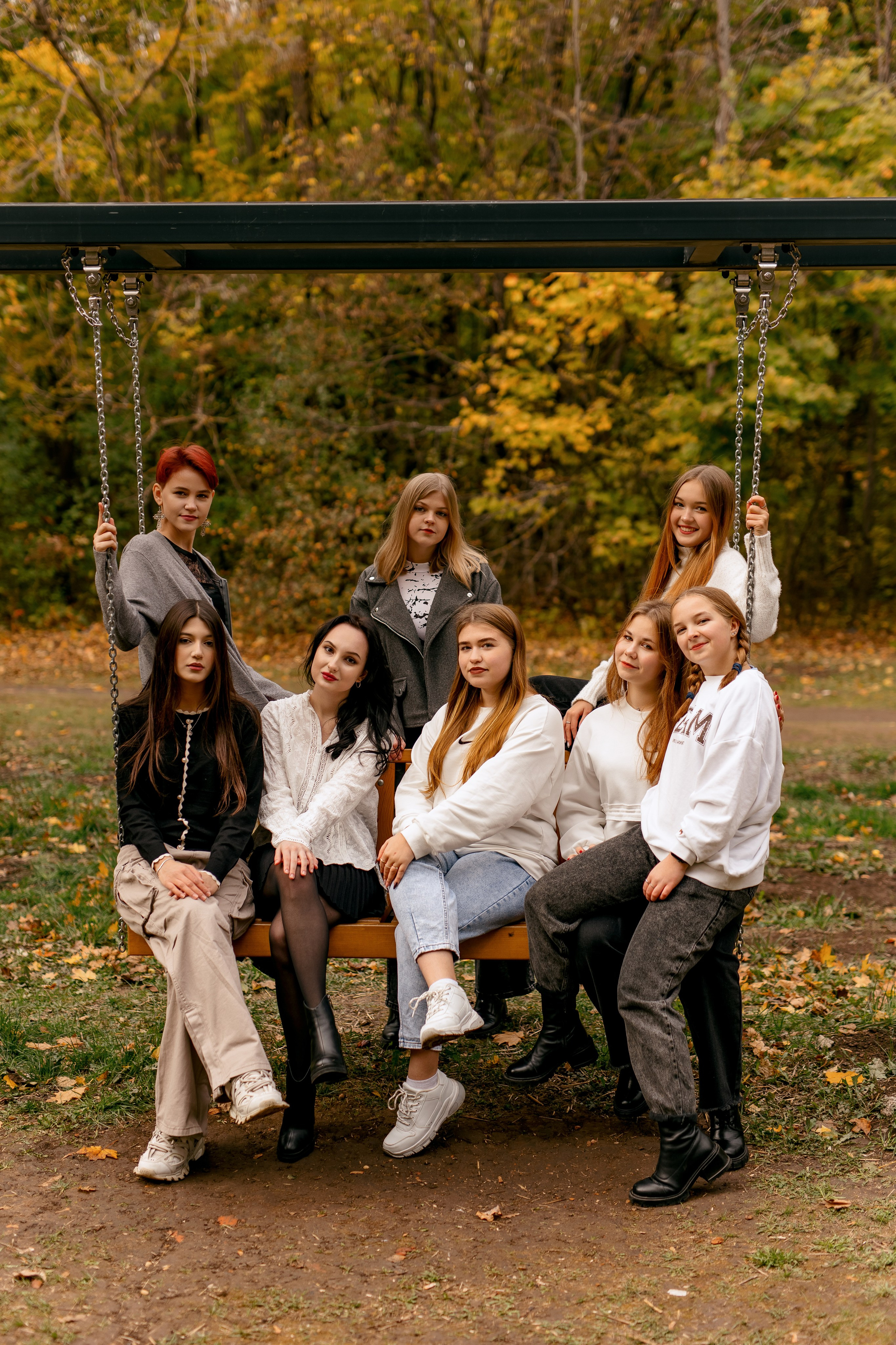 11 класс осенью в роще. Свадебный и семейный фотограф в Туле и области Маша Костина