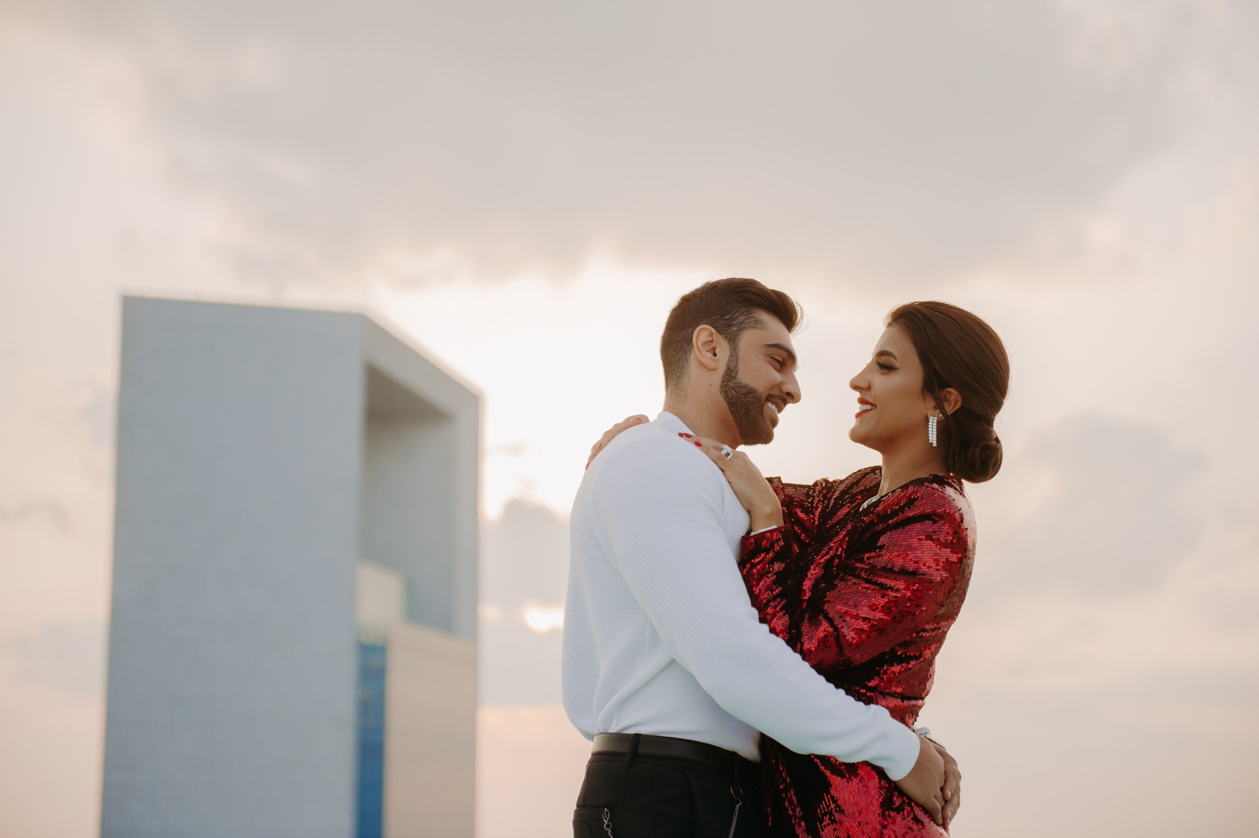 Love Story на высоте (Абу Даби). Фотограф в Москве и Санкт-Петербурге Дарина