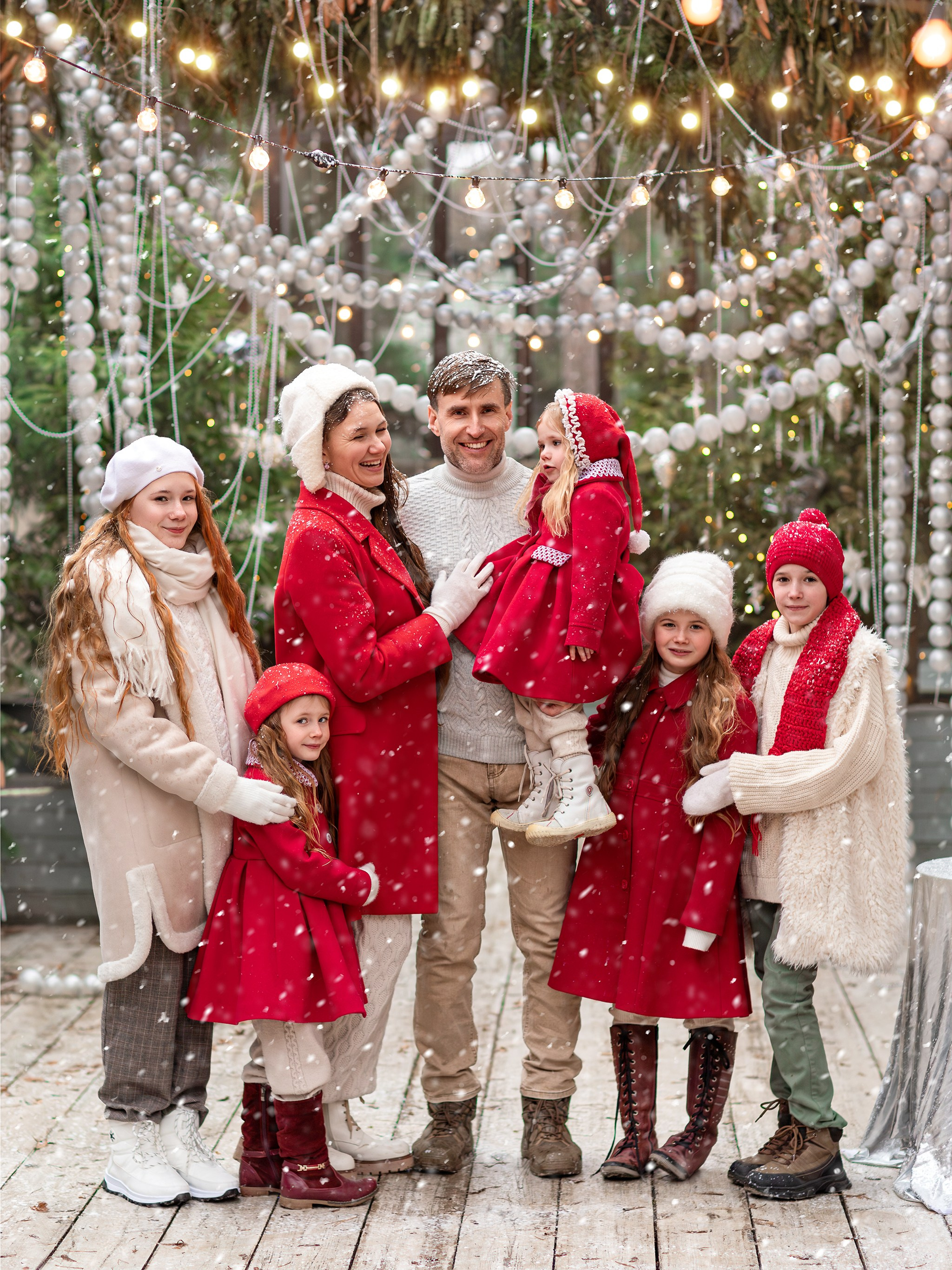 Новогодняя семейная съемка. Детский и семейный фотограф Елена Михайлова в Москве