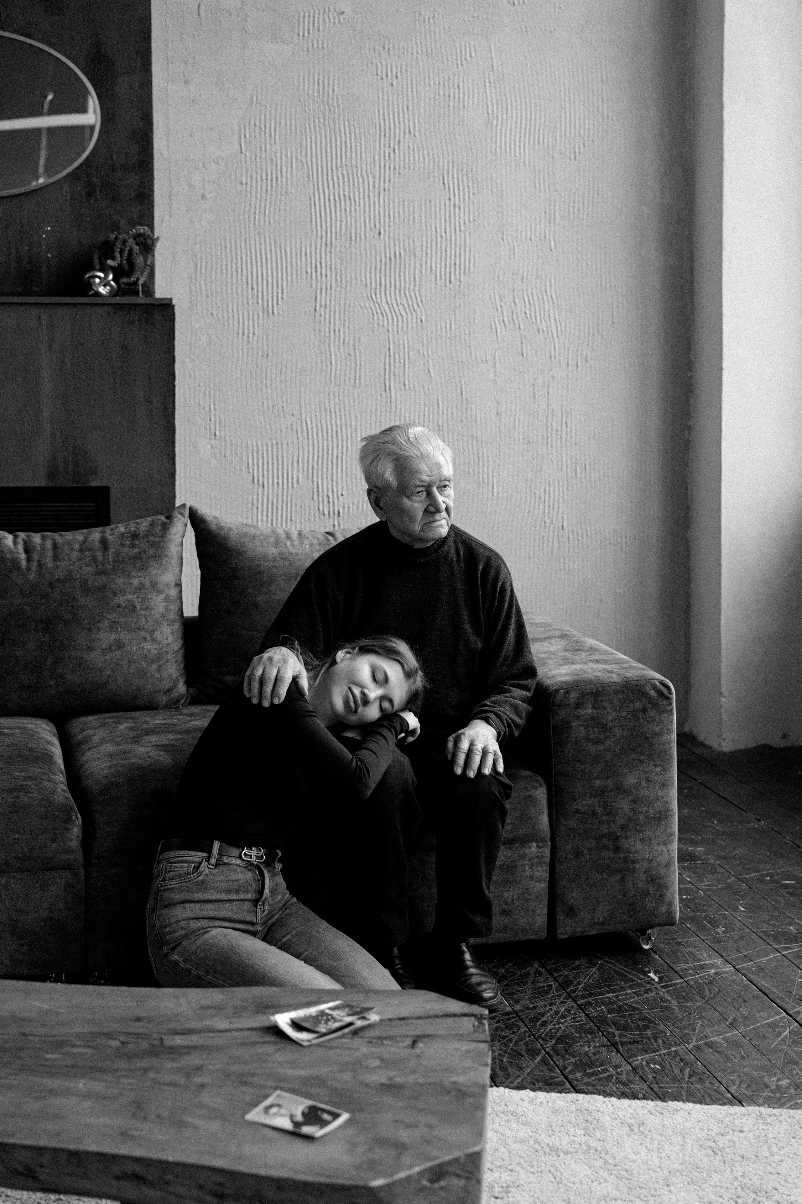 Анастасия и дедушка. Свадебный и семейный фотограф в Калининграде Анастасия Гриценко