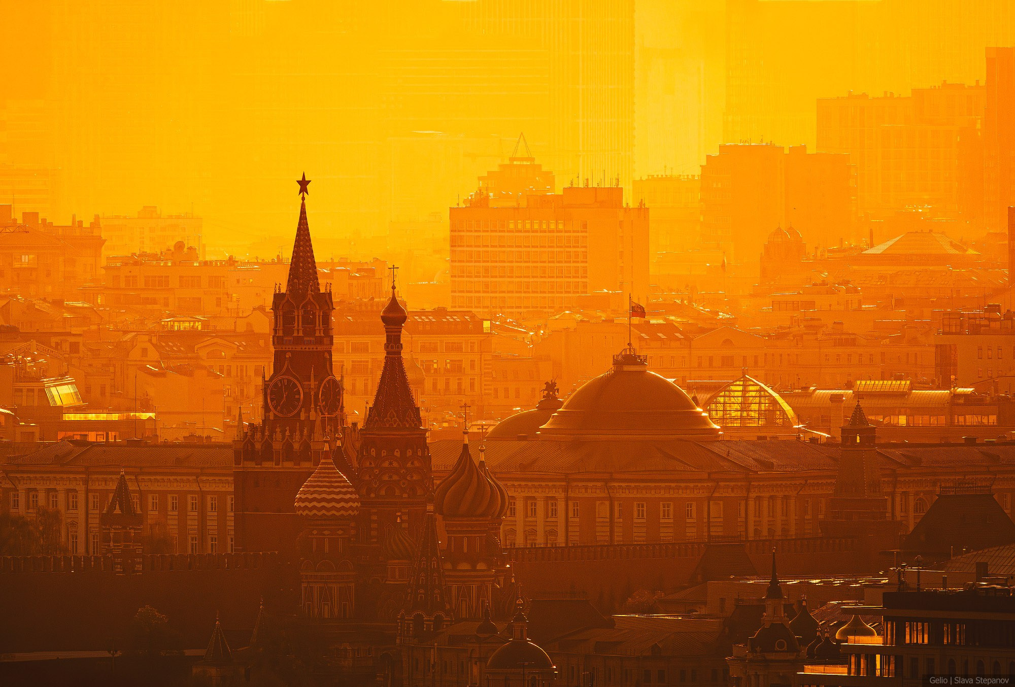 Москва с высоты. Фотограф Слава Степанов, Gelio