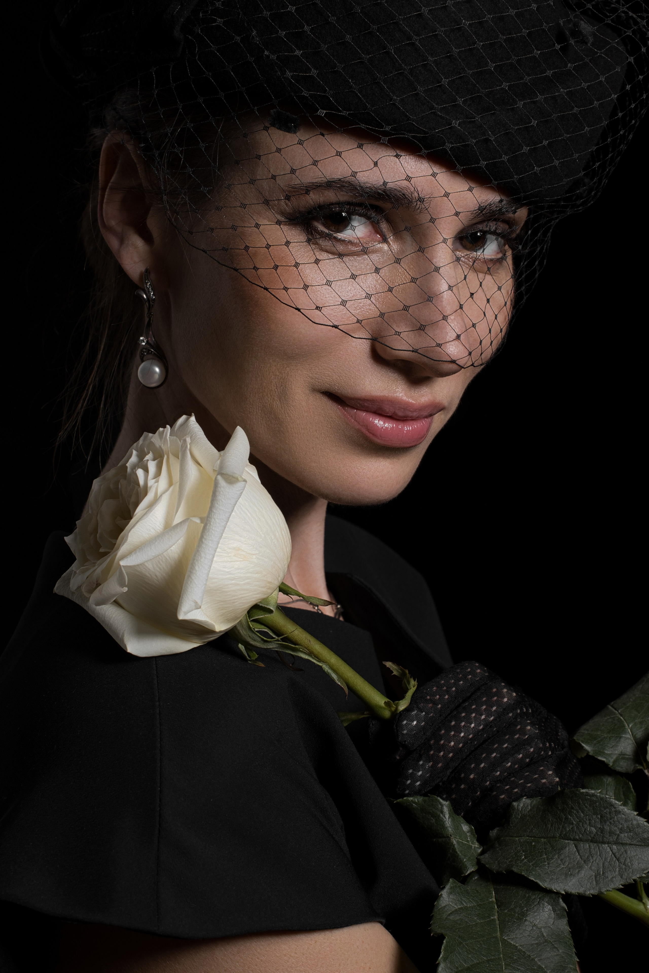 Роза в вуали. Фотограф Денис Кривопусков