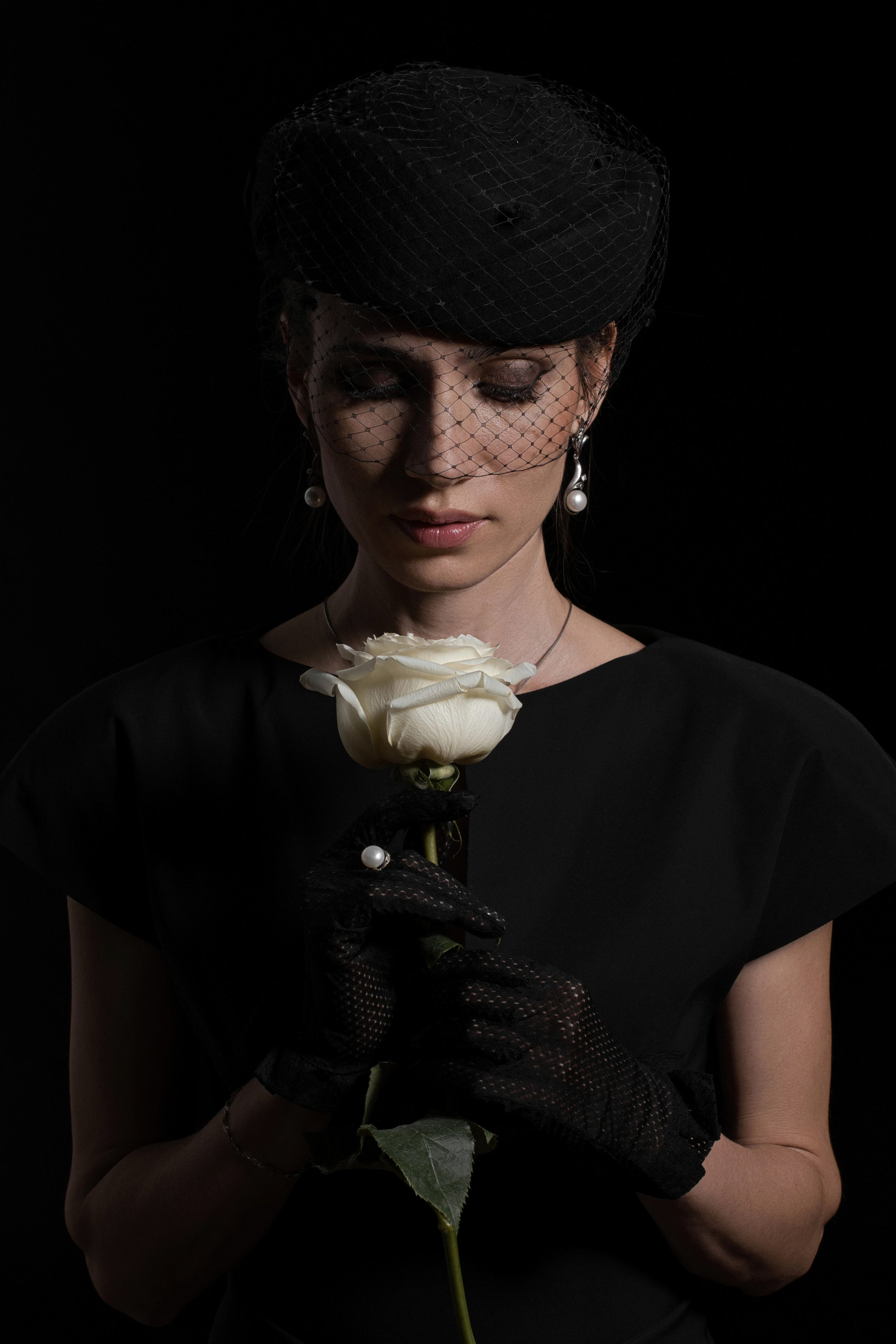 Роза в вуали. Фотограф Денис Кривопусков