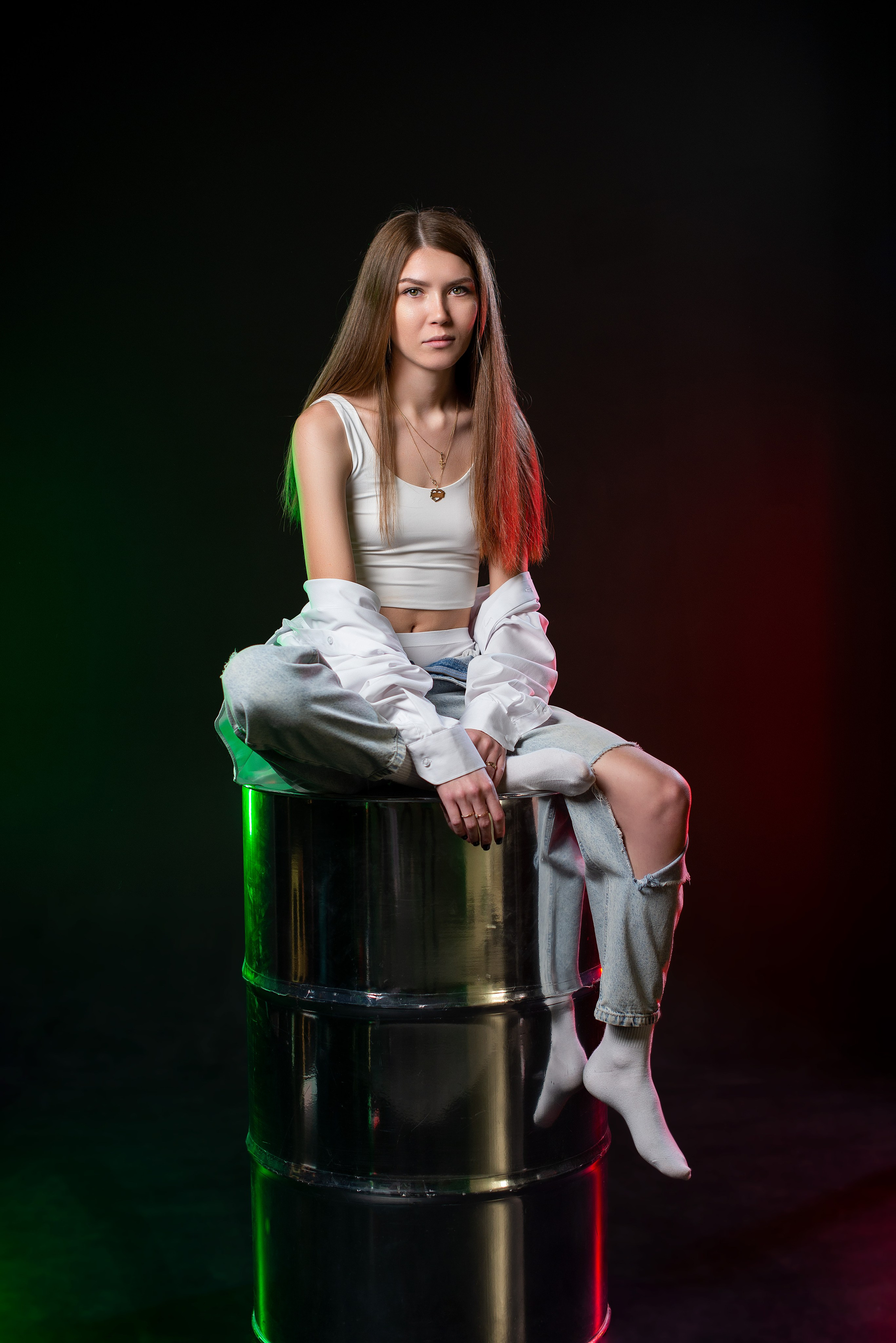 Ксения в фотостудии Black & White. Творческий фотограф Вологда