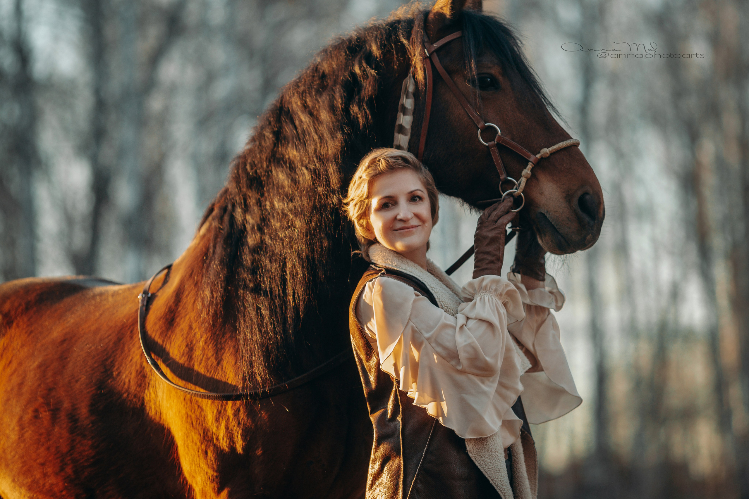 Наталья и Талисман. Анна Молчанова конный фотограф в Тюмени | фотосессии с лошадьми Тюмень