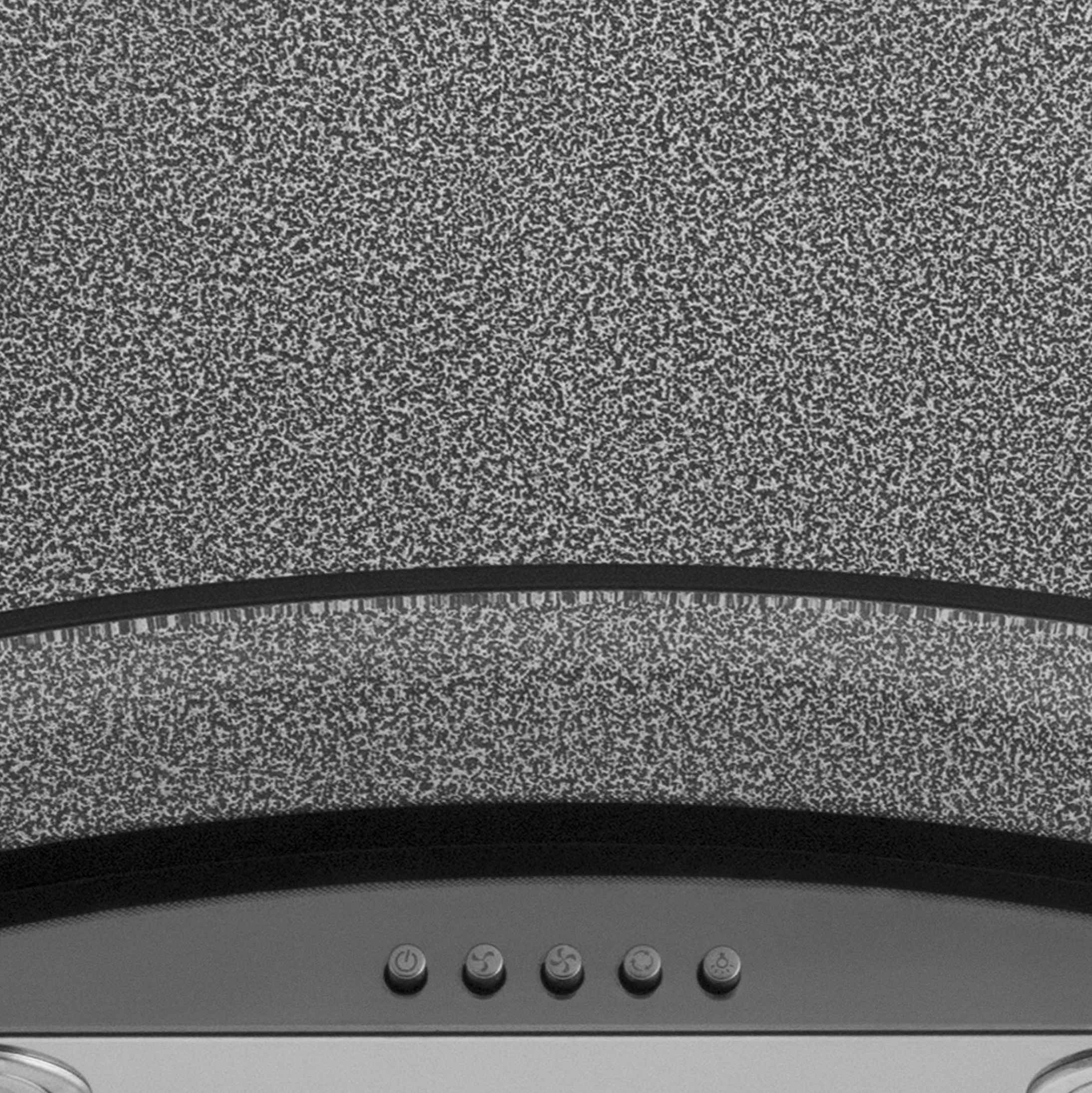 Профессиональная предметная фотосъёмка крупным планом панели управления вытяжки Vitech с текстурированным стеклом, акцент на кнопках и деталях, для каталога интернет-магазина.