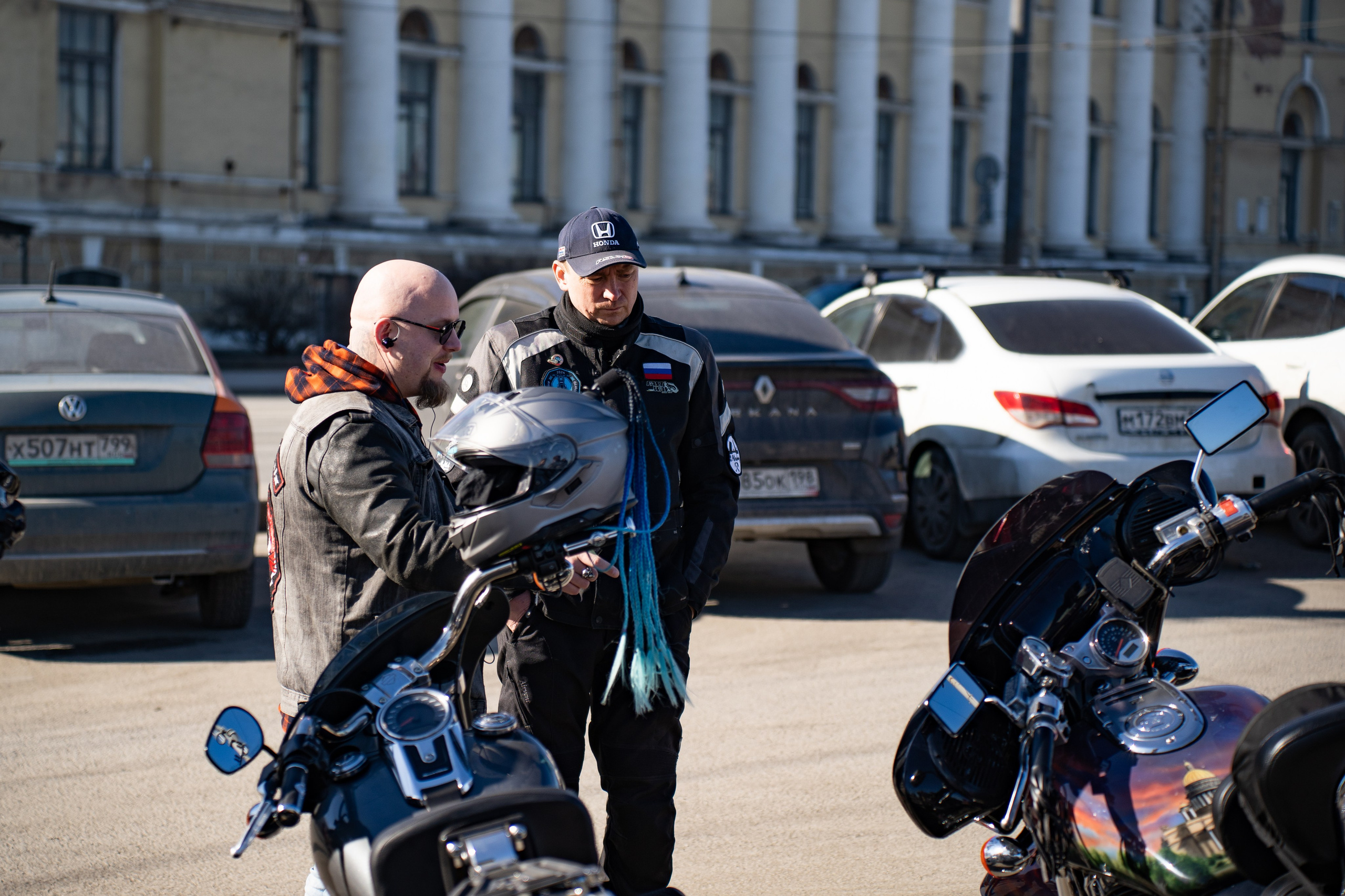 Весенний прохват мотоклуба Normans Riders MC. Концертный и репортажный фотограф в Санкт-Петербурге Слава Пахомов