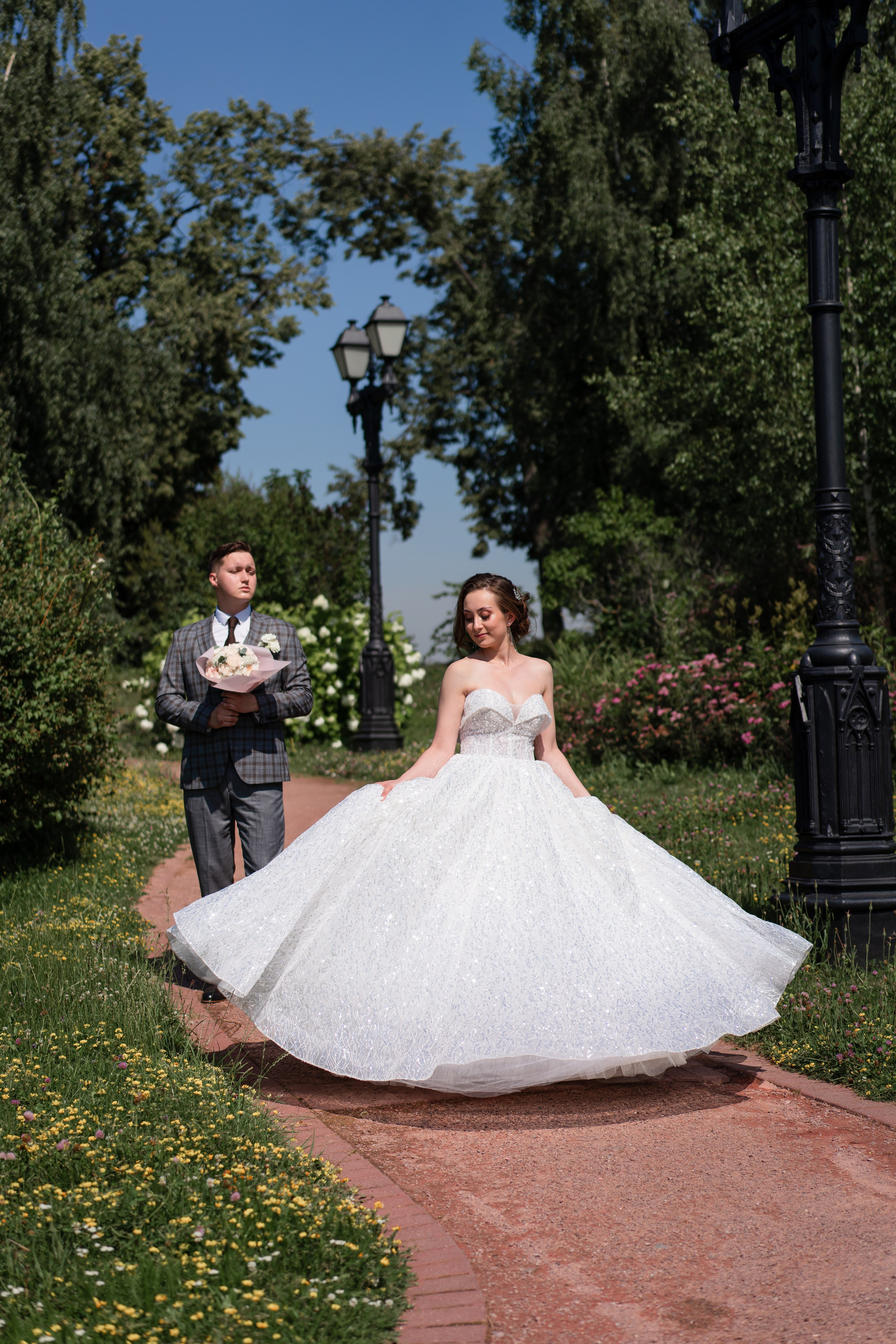 Свадебная фотосессия в Царицыно. Свадебный фотограф Вера Климова