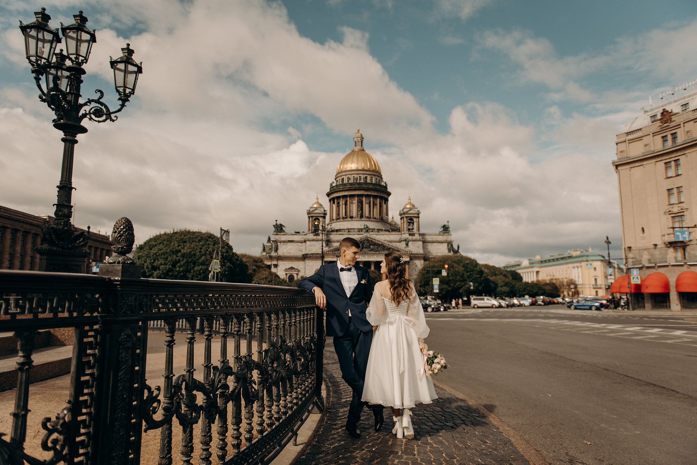 свадебная фотосессия у Исаакиевского собора