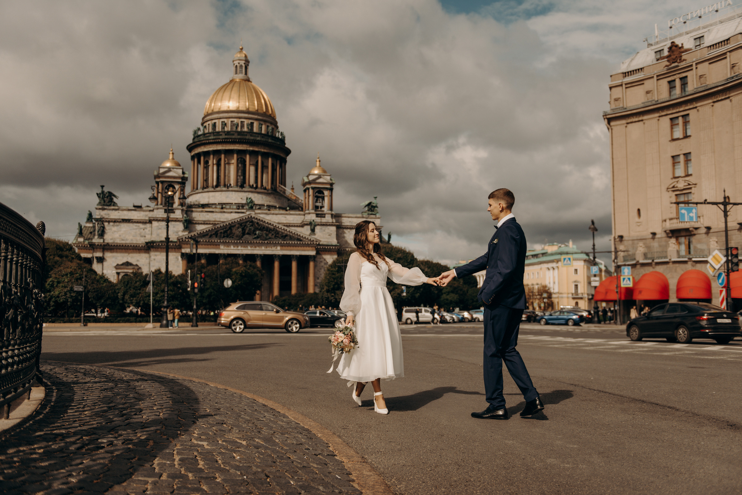 свадебная фотосессия у Исаакиевского собора