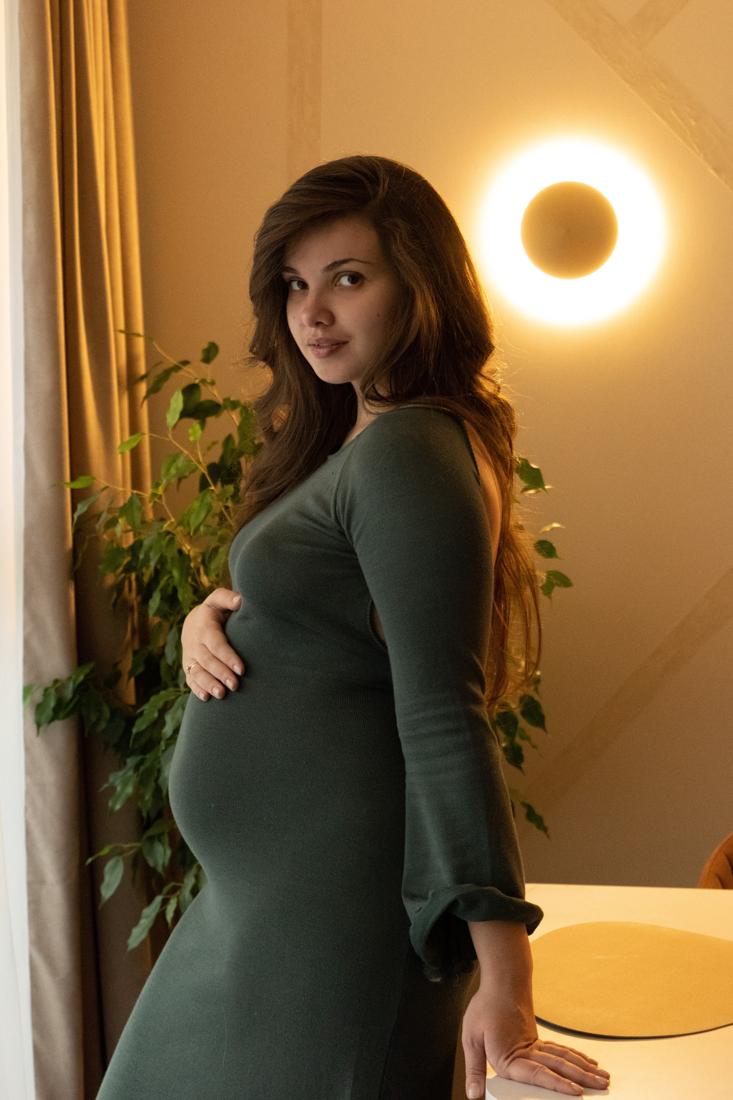 Домашняя новогодняя фотосесиия беременности. Фотограф видеограф Ольга Василевская