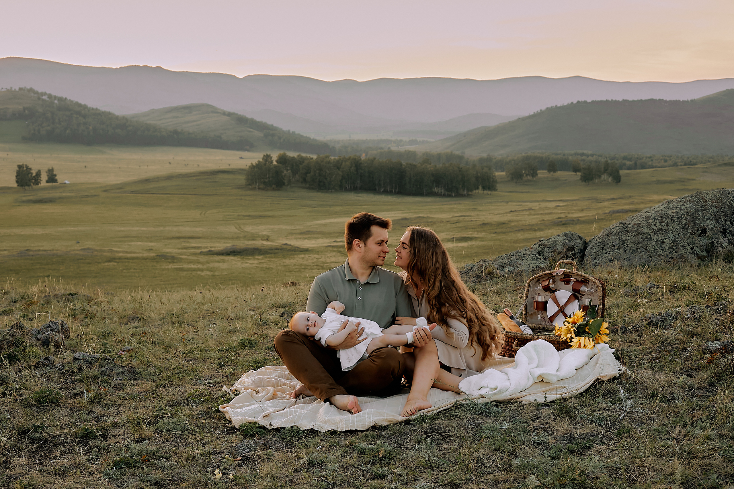 Пикник на закате. Свадебный и семейный фотограф в Магнитогорске Женя Иванова