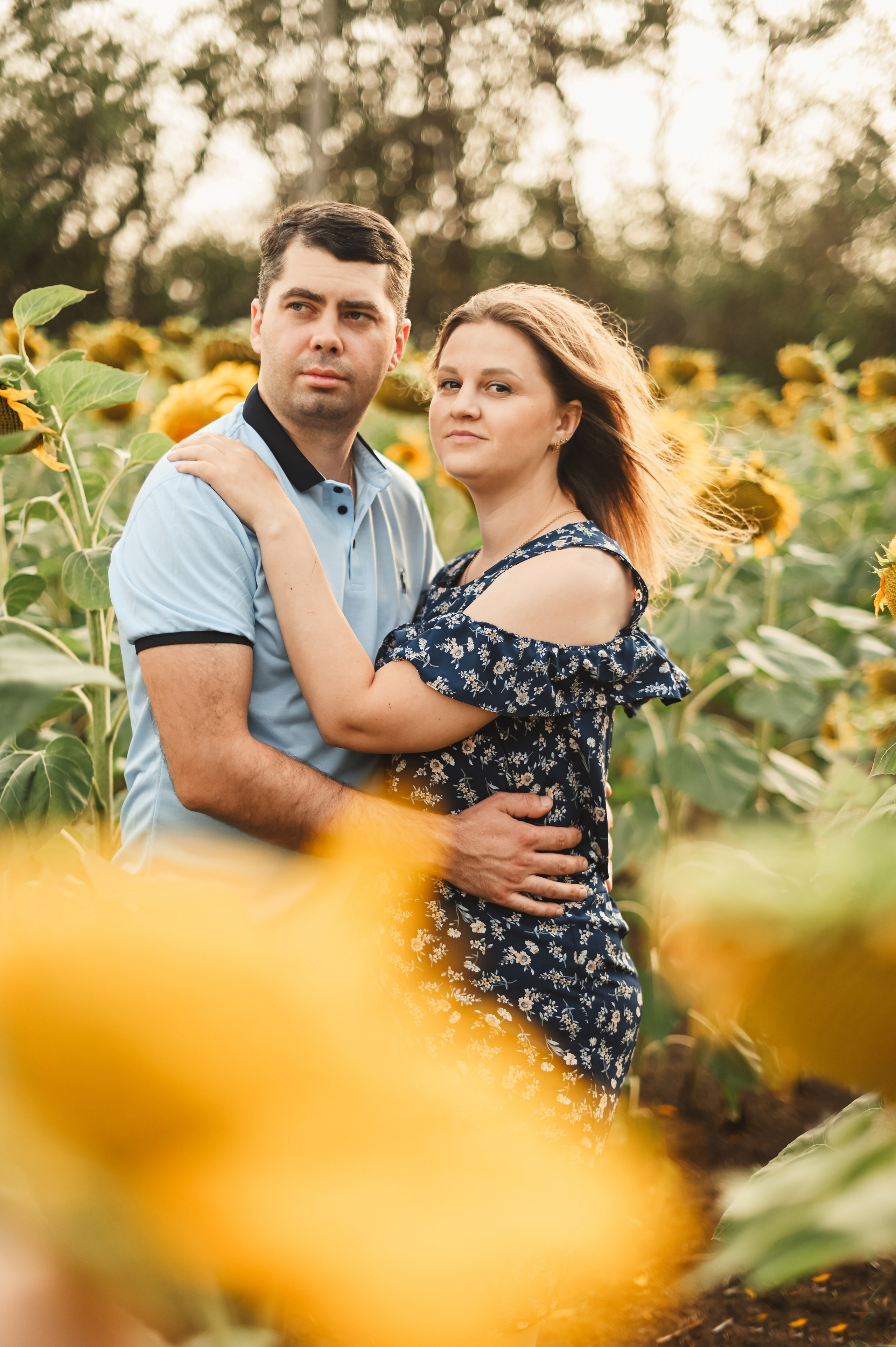 Подсолнухи Света, Даша, Миша, Александр. Фотограф Алёна Мил