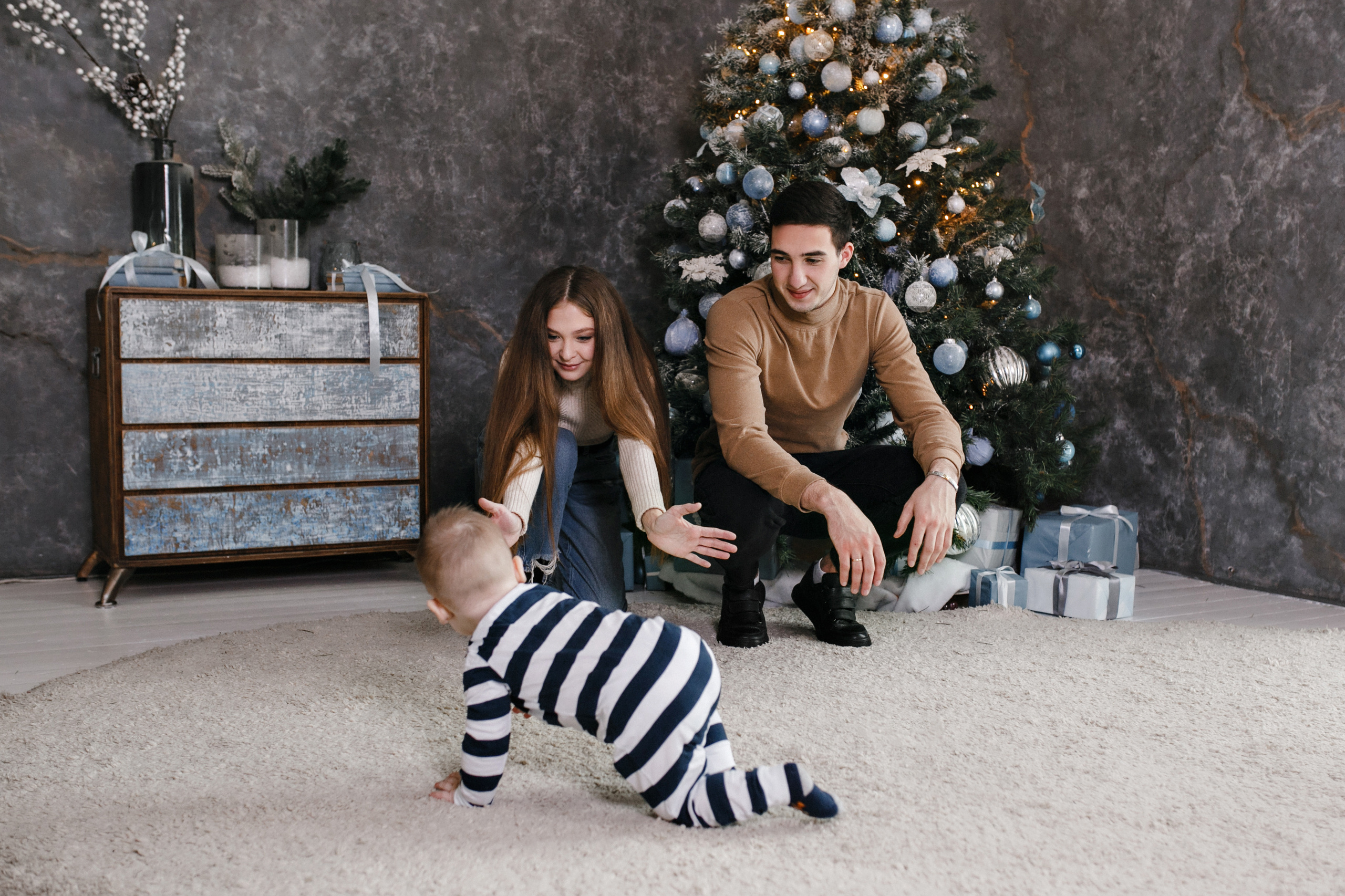 Дарья&Руслан (студийная новогодняя). Фотограф в Новосибирске Ася Зверева